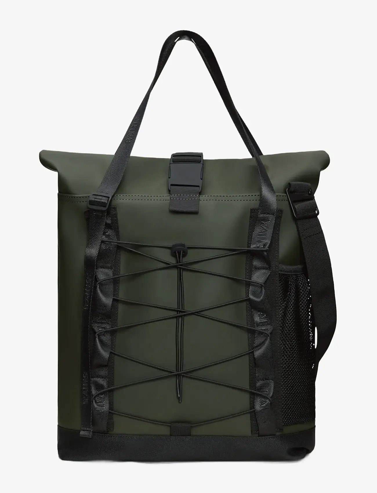 Rains - Trail Rolltop Tote Bag W3 - vedenpitävät laukut - green - 1