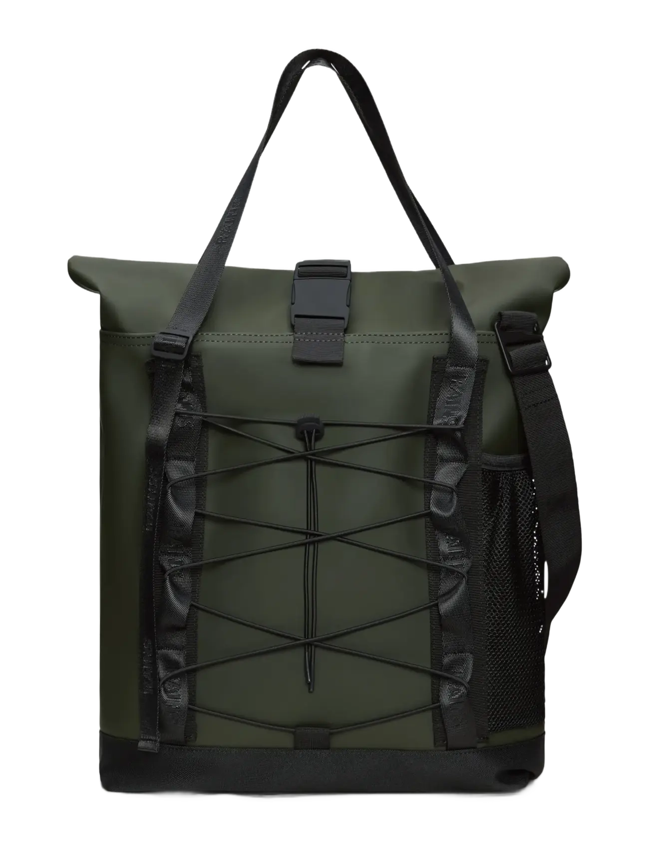 Rains Trail Rolltop Tote Bag W3 - Bags - GREEN / green