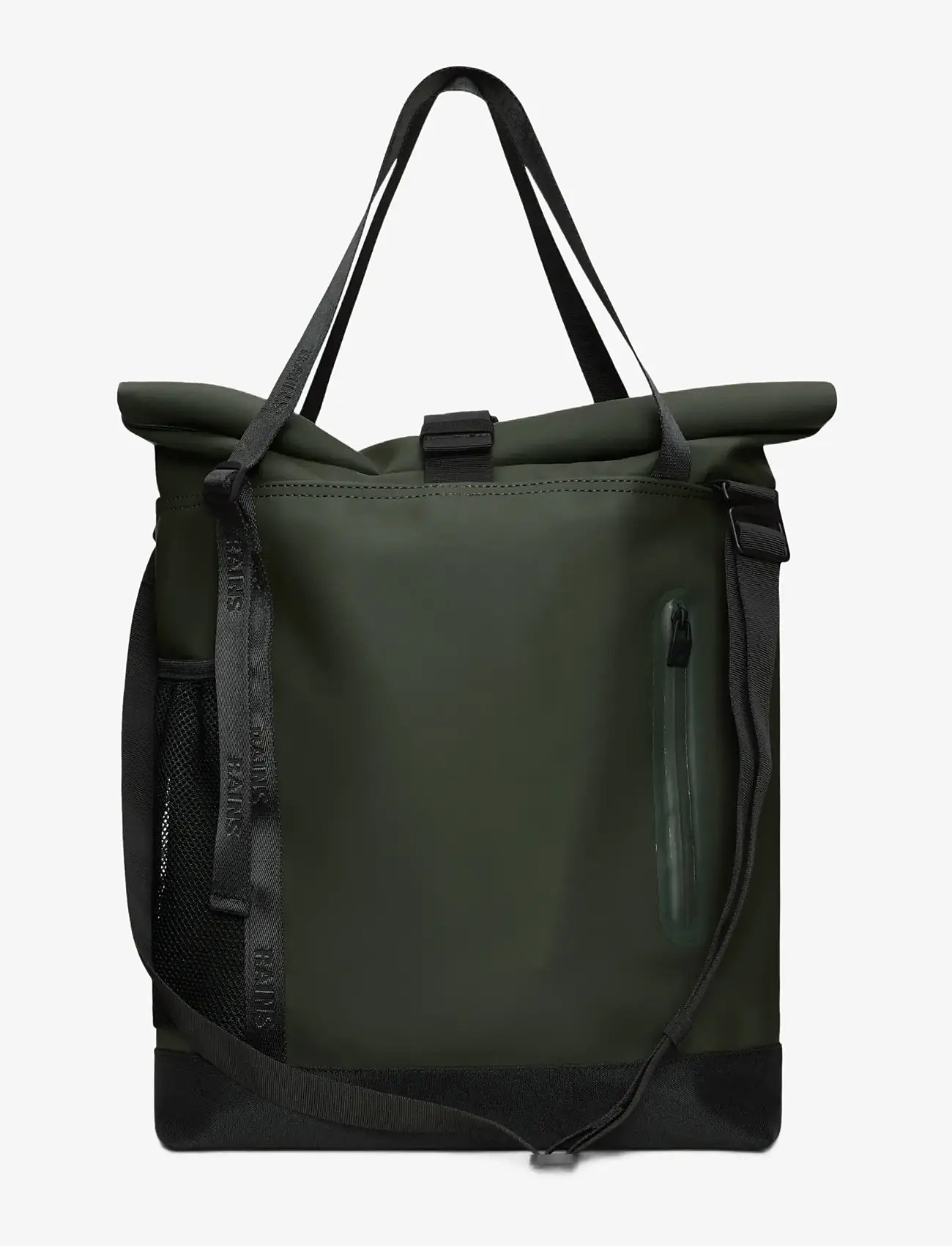 Rains - Trail Rolltop Tote Bag W3 - vedenpitävät laukut - green - 2