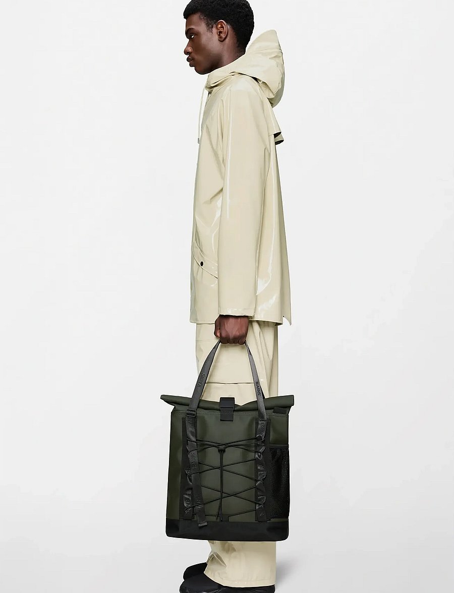 Rains - Trail Rolltop Tote Bag W3 - wasserdichte taschen - green - 0