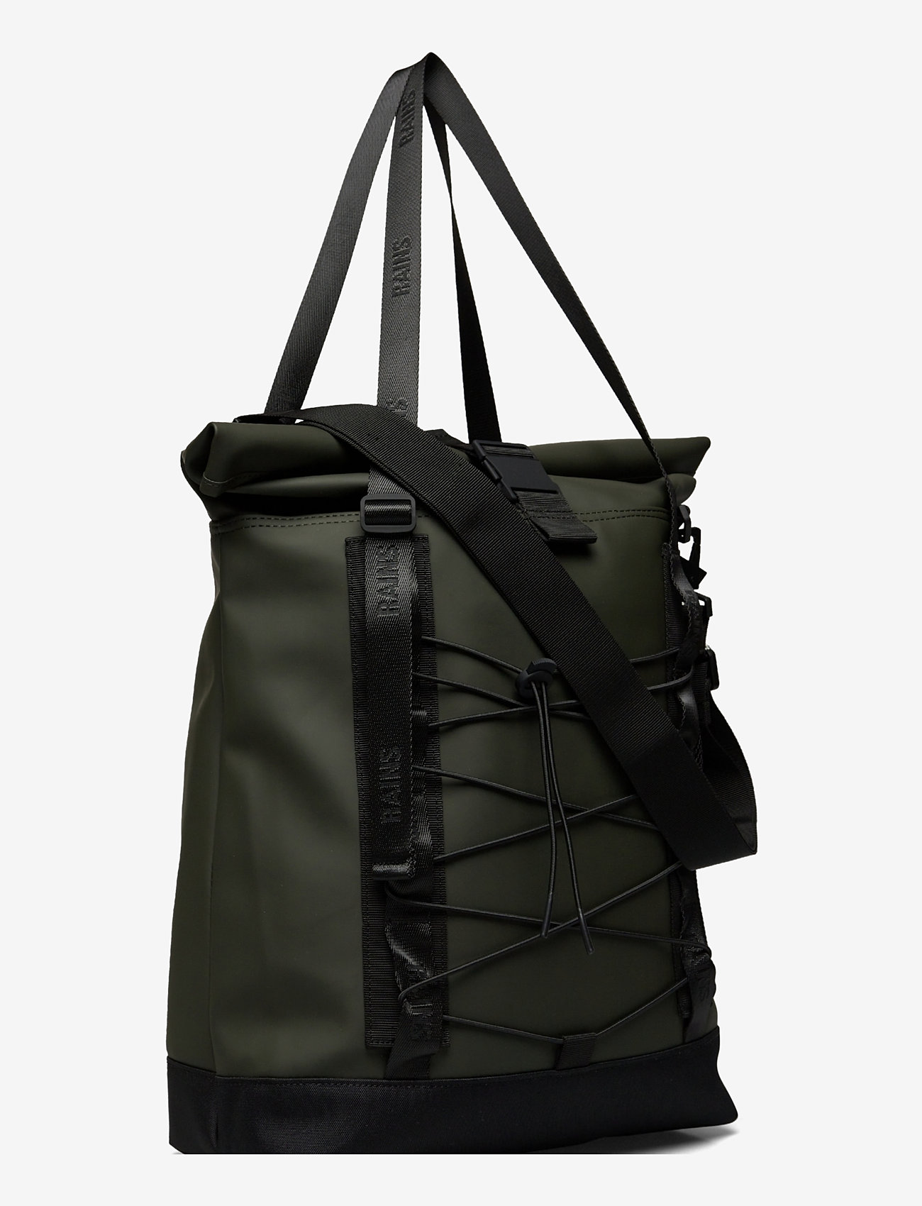 Rains - Trail Rolltop Tote Bag W3 - vedenpitävät laukut - green - 3