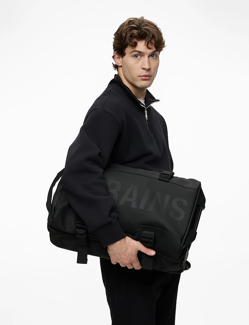 Rains - Texel Cabin Bag W3 - rankinio bagažo lagaminai - black - 0