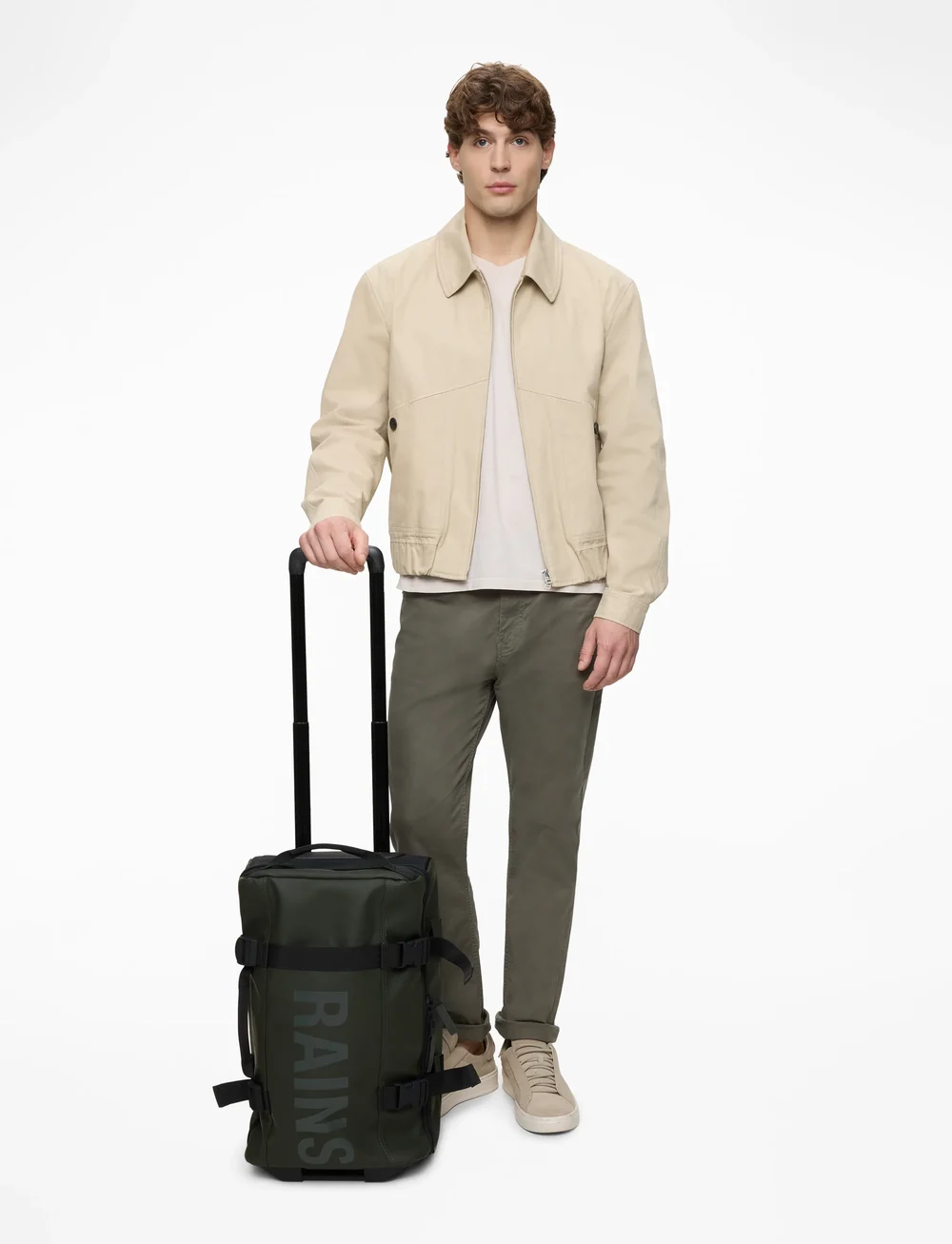 Rains - Texel Cabin Bag W3 - kabinväskor - green - 2