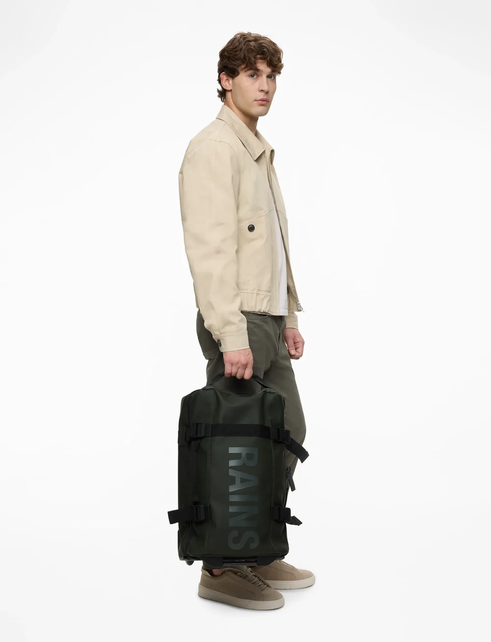 Rains - Texel Cabin Bag W3 - kabinväskor - green - 3