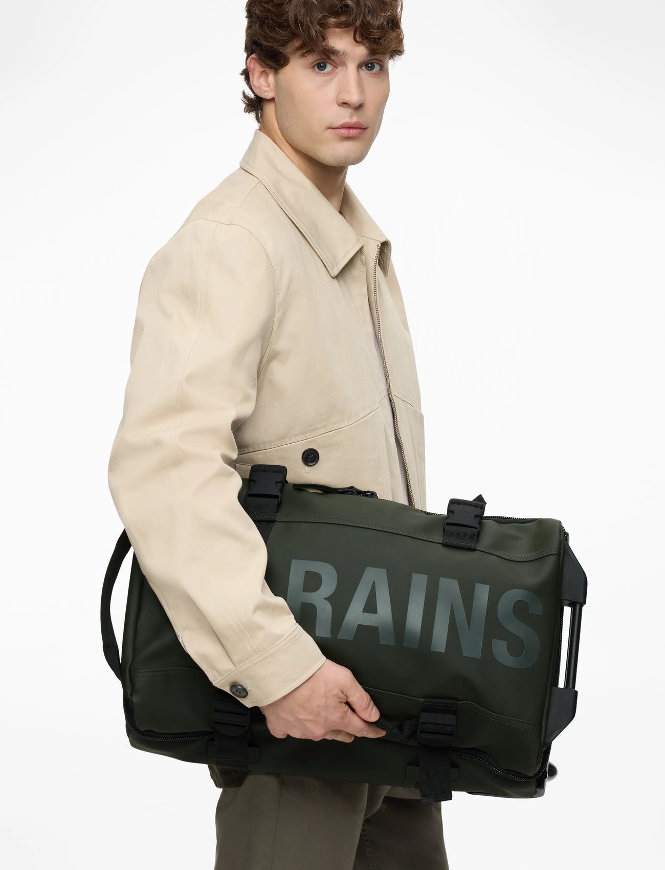 Rains - Texel Cabin Bag W3 - salongi suuruses kohvrid - green - 0