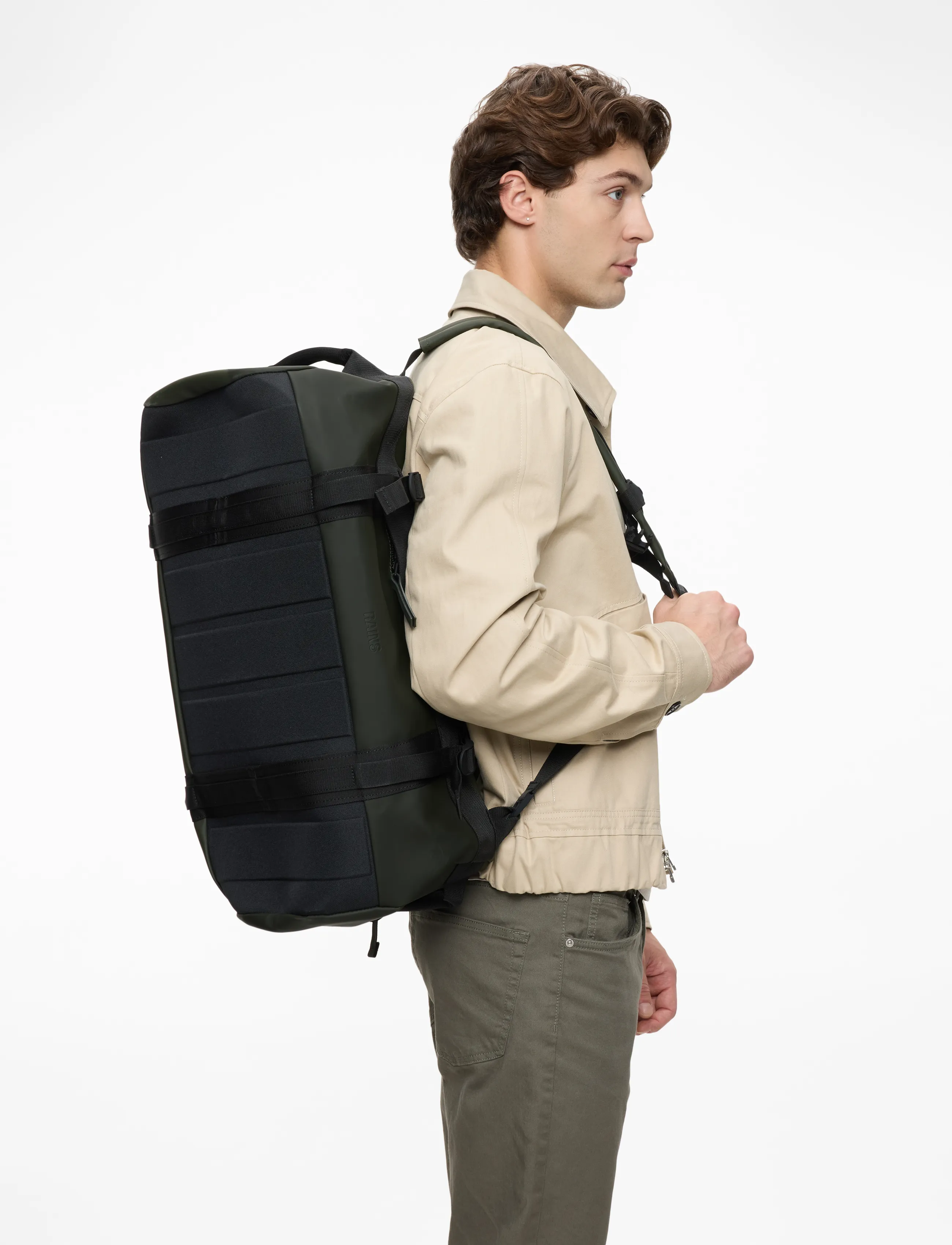 Rains Texel Duffel Bag Small W3 - Regnkläder - GREEN / khaki/green
