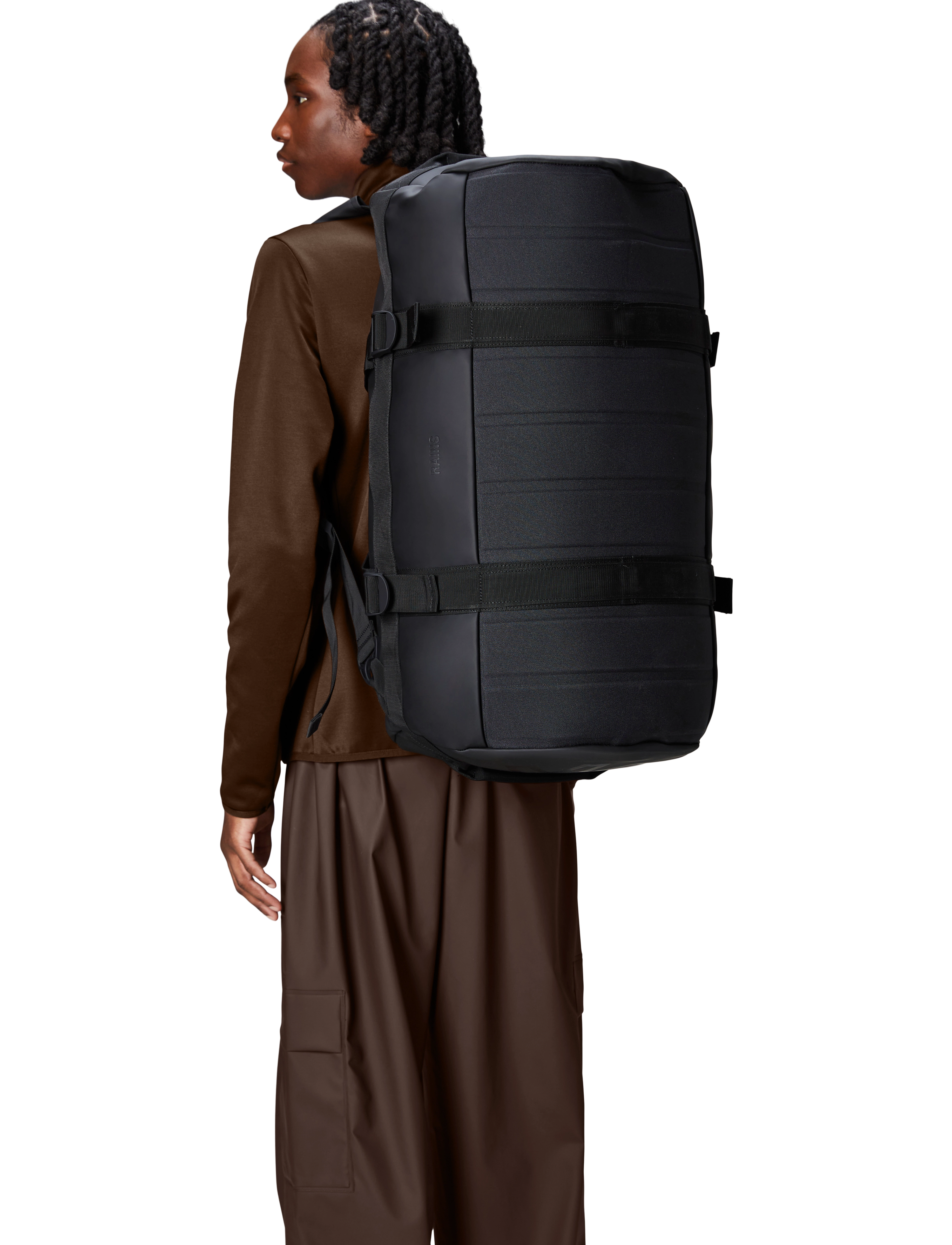 Rains Texel Duffel Bag W3 - Inspiration - BLACK / black