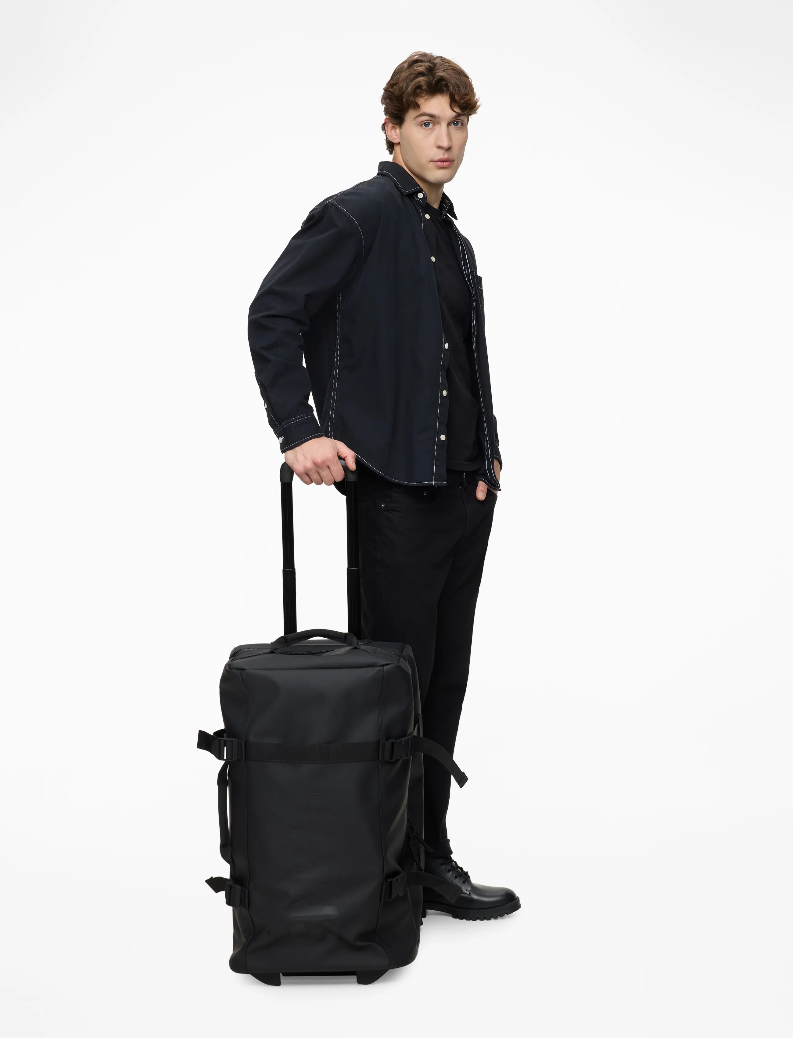 Rains - Texel Checkin Bag W3 - vanntette bager - black - 3