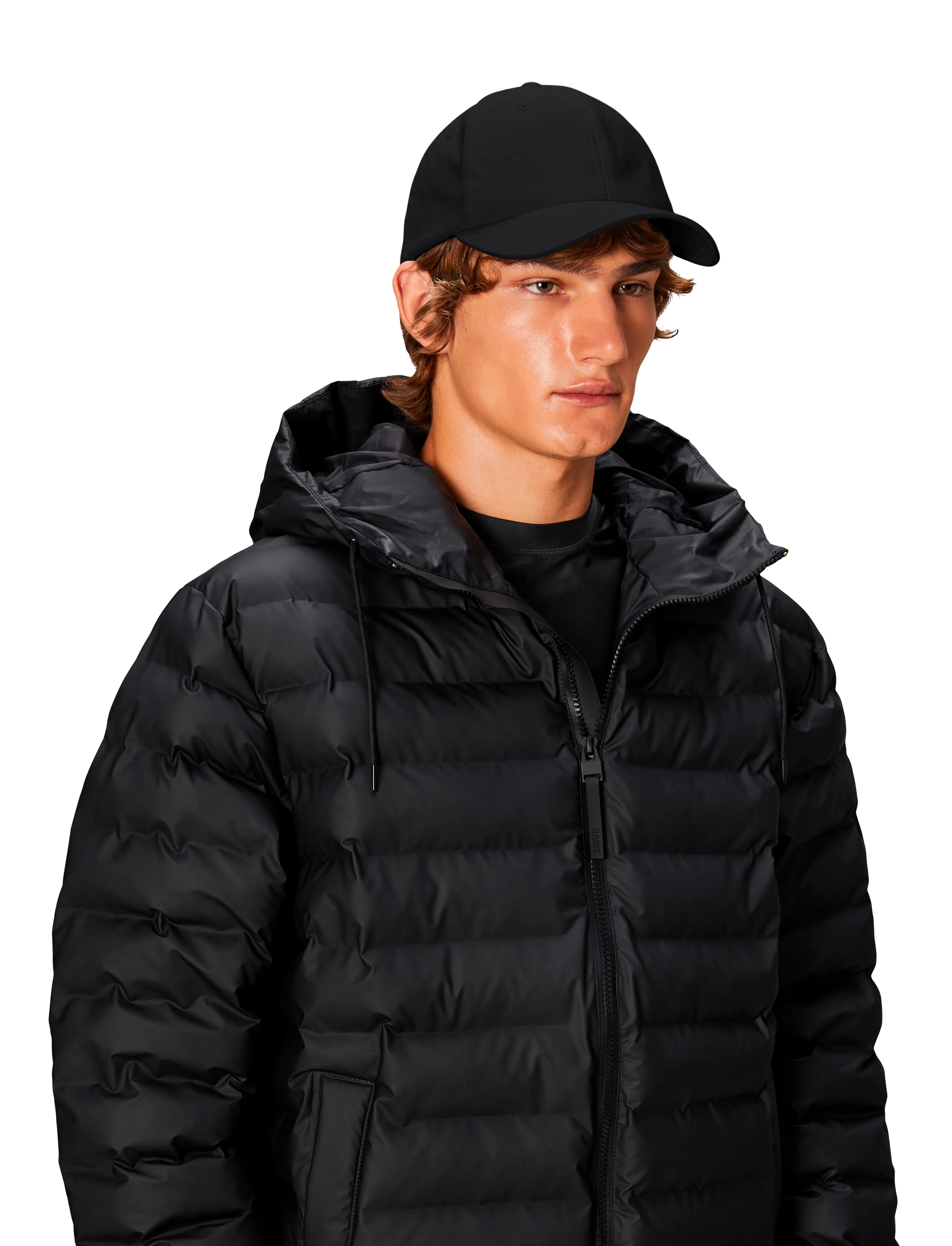 Rains Cap W1 - Regenbekleidung - 01 BLACK / black