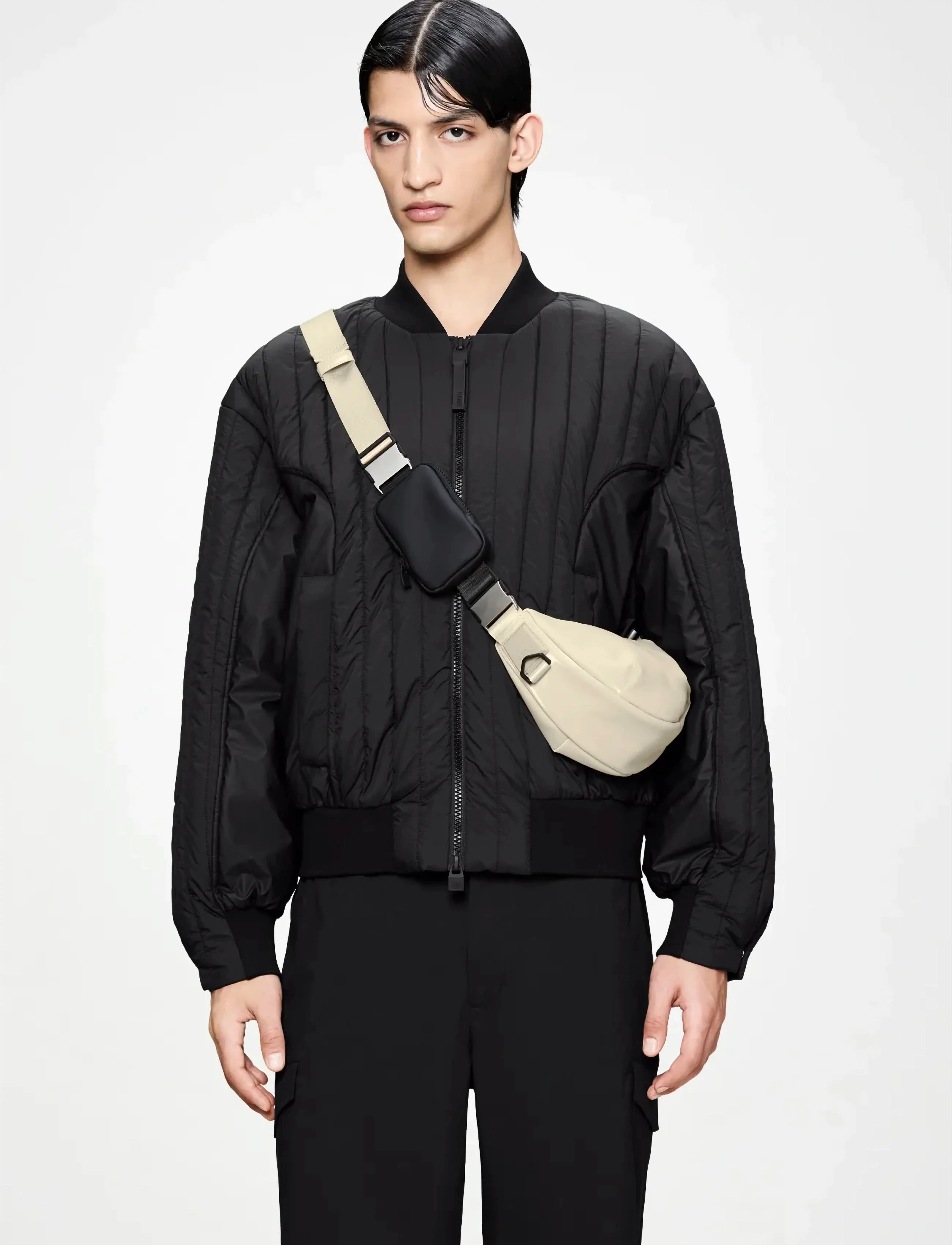 Rains Valera Shoulder Bag Mini W3 - Scandinavian - SHORE / beige