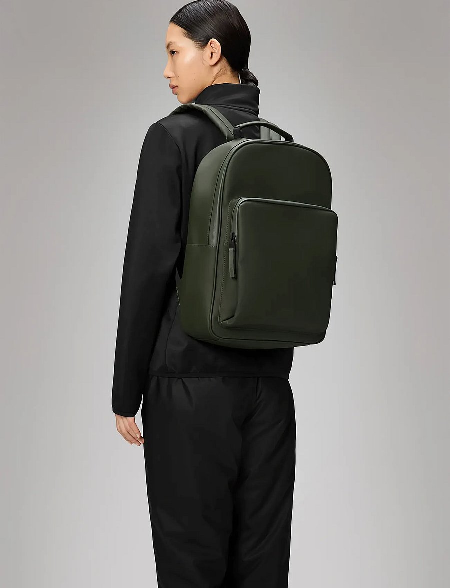 Rains - Book Daypack Large W3 - affärsryggsäckar - green - 0
