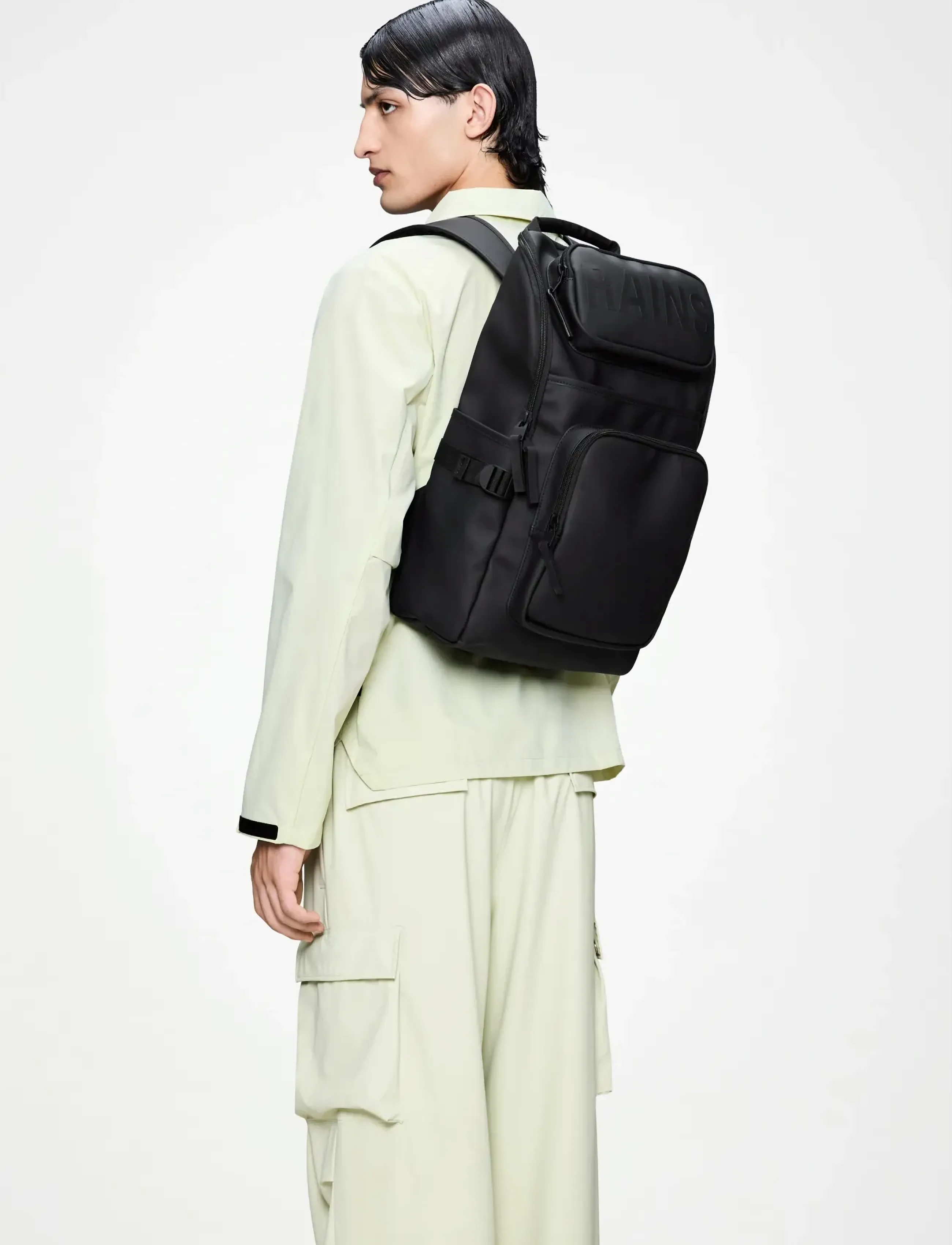 Rains Texel Cargo Backpack W3 - Inspiration - BLACK / black