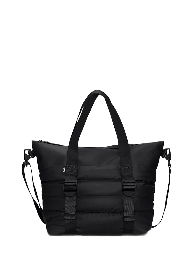 Rains - Puffer Mix Tote Bag Mini W3 - sacs imperméables - black - 1