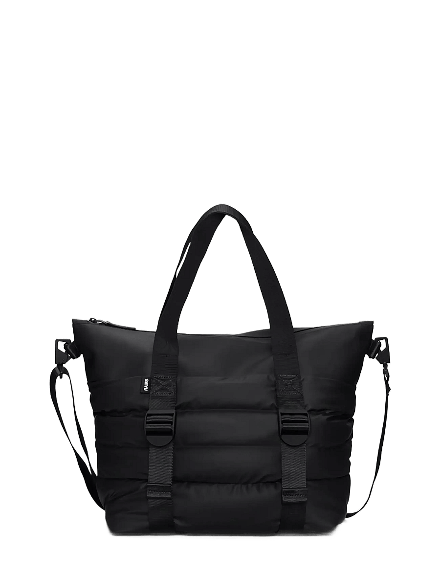 Rains - Puffer Mix Tote Bag Mini W3 - verslaðu eftir tilefni - black - 1