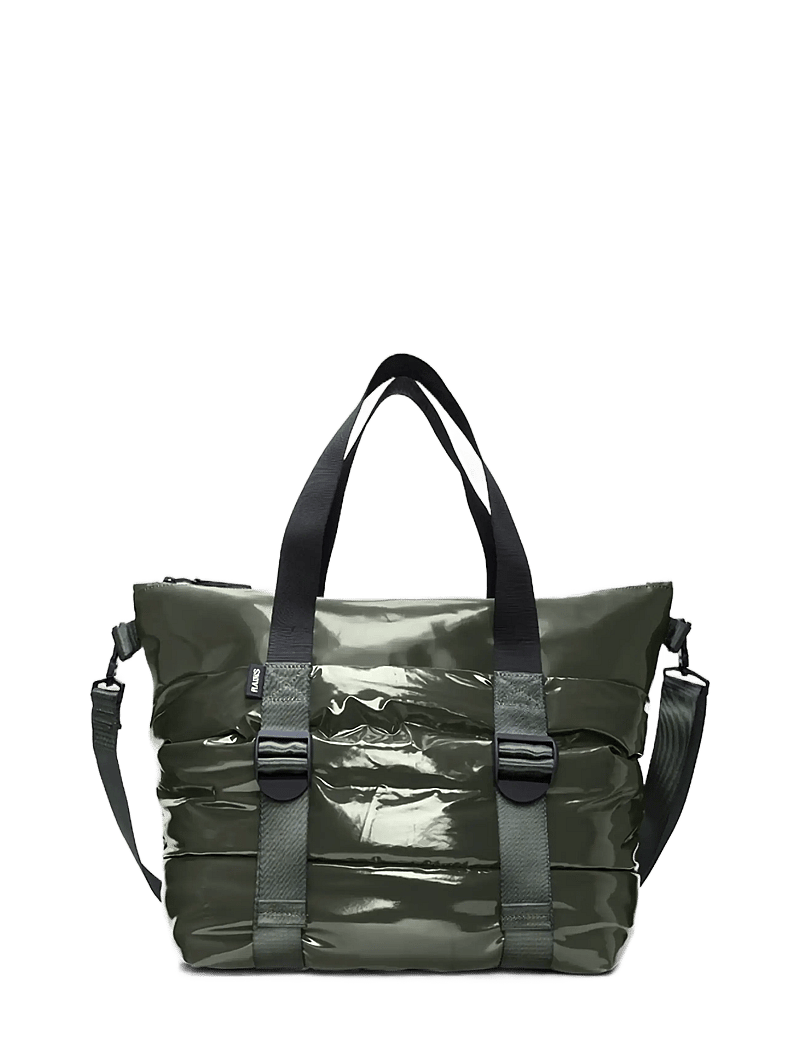Rains - Puffer Mix Tote Bag Mini W3 - waterdichte tassen - swamp - 1