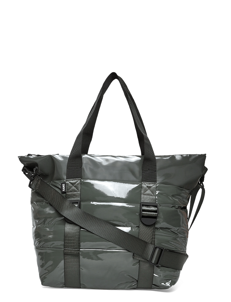 Rains - Puffer Mix Tote Bag Mini W3 - vattentäta väskor - swamp - 0