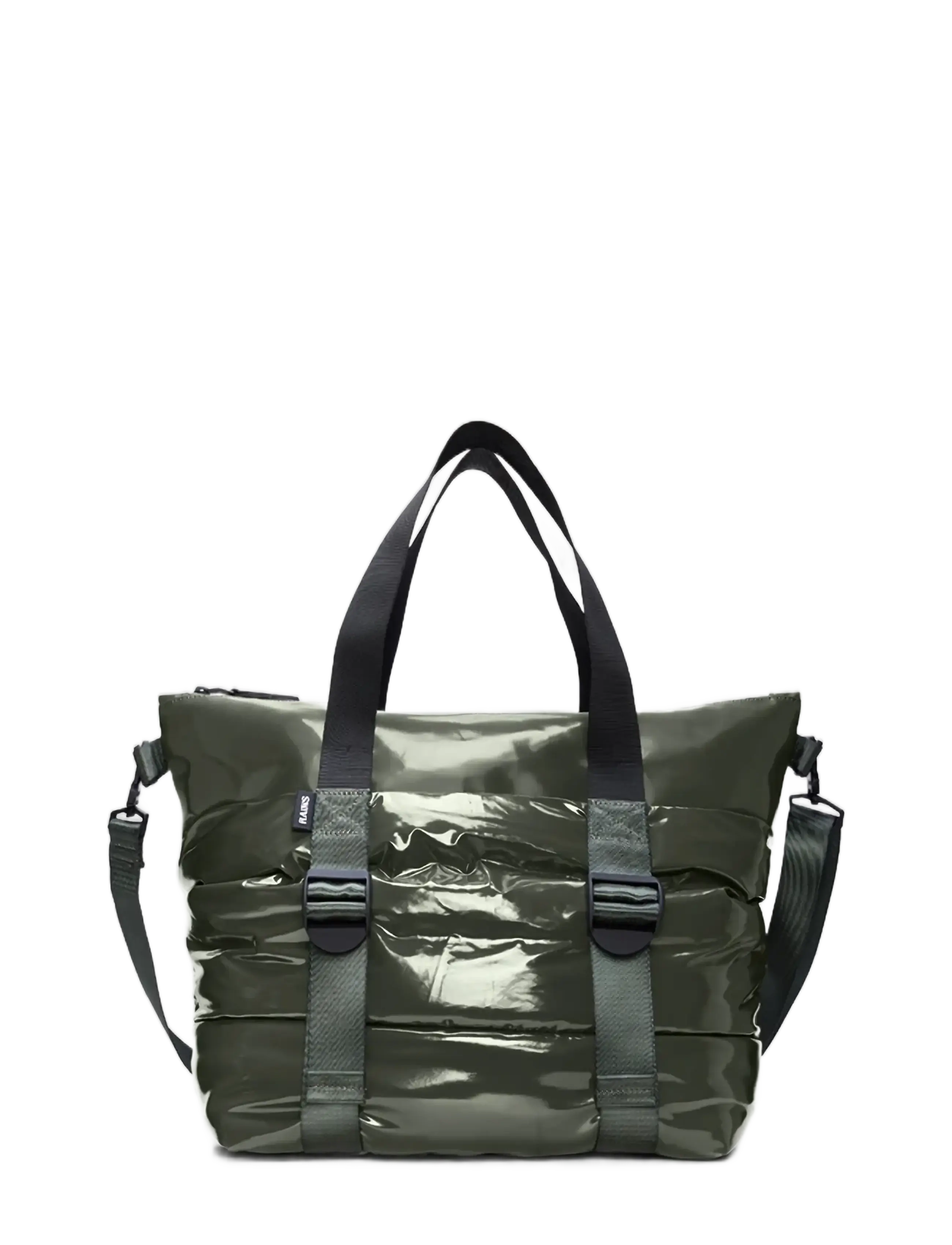 Rains - Puffer Mix Tote Bag Mini W3 - verslaðu eftir tilefni - swamp - 1