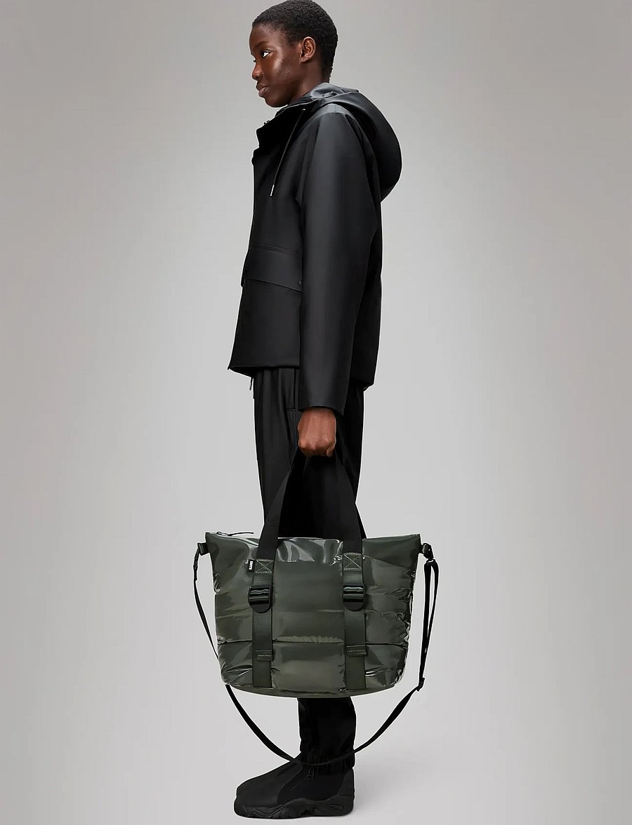 Rains - Puffer Mix Tote Bag Mini W3 - verslaðu eftir tilefni - swamp - 4