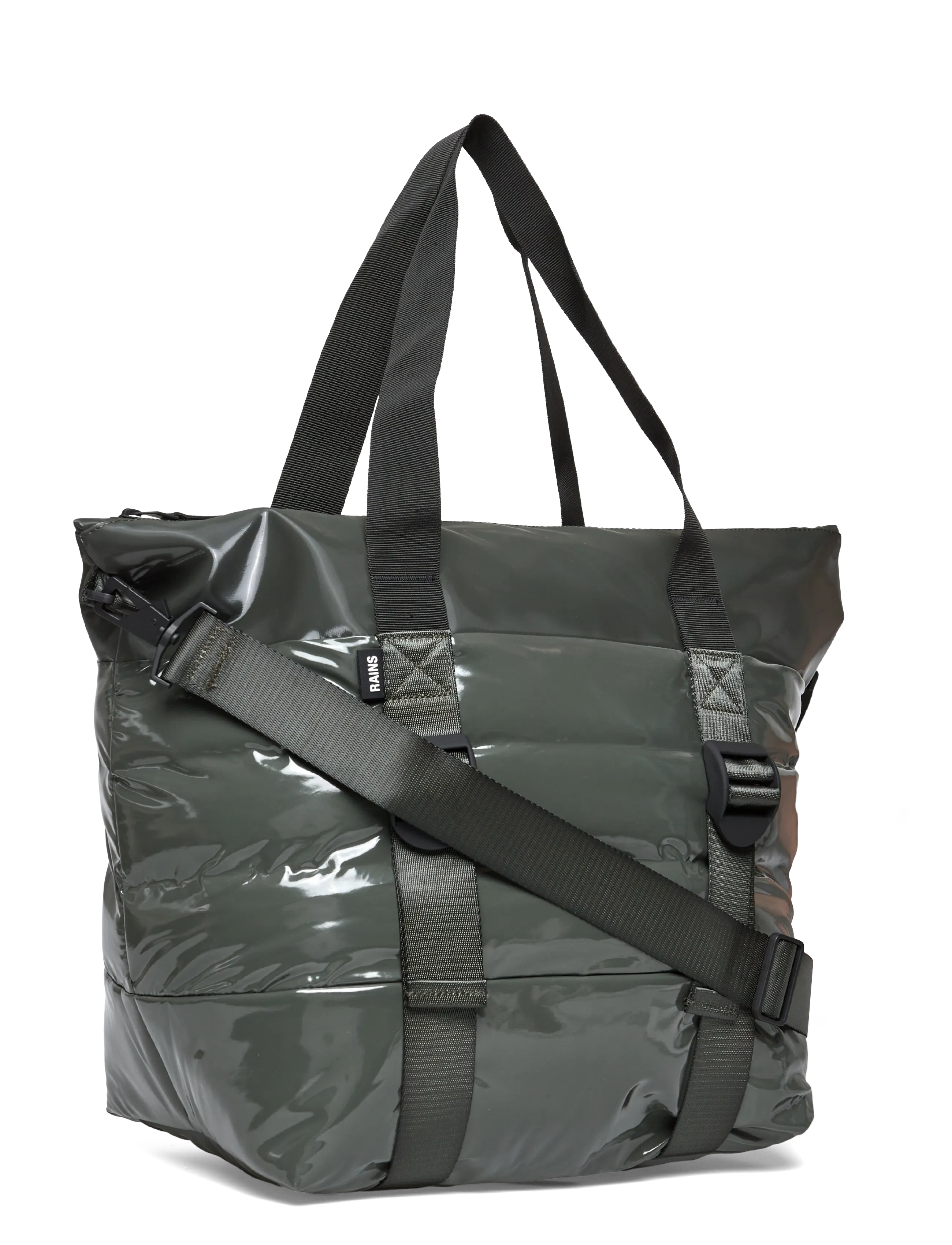 Rains - Puffer Mix Tote Bag Mini W3 - verslaðu eftir tilefni - swamp - 3