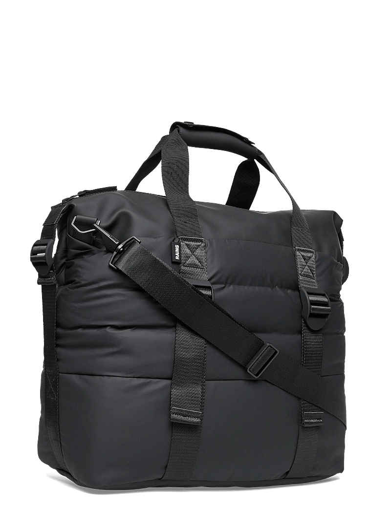 Rains - Puffer Mix Weekend Bag Small W3 - vattentäta väskor - black - 2