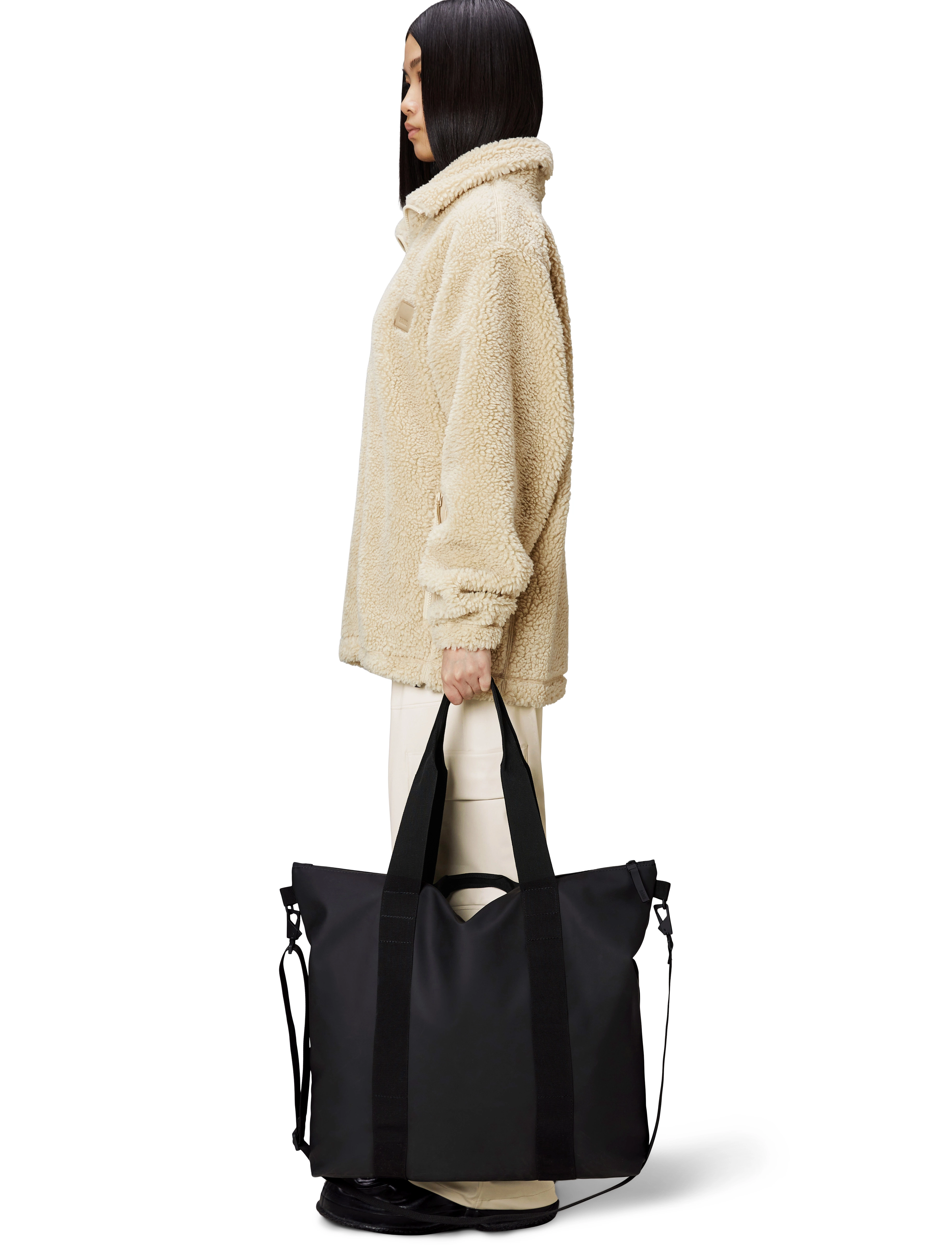 Rains - Tote Bag W3 - vanntette bager - black - 5