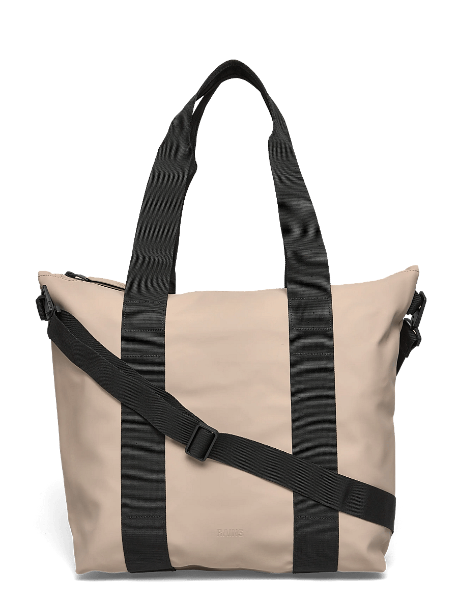 Rains - Tote Bag Mini W3 - vattentäta väskor - beige - 0
