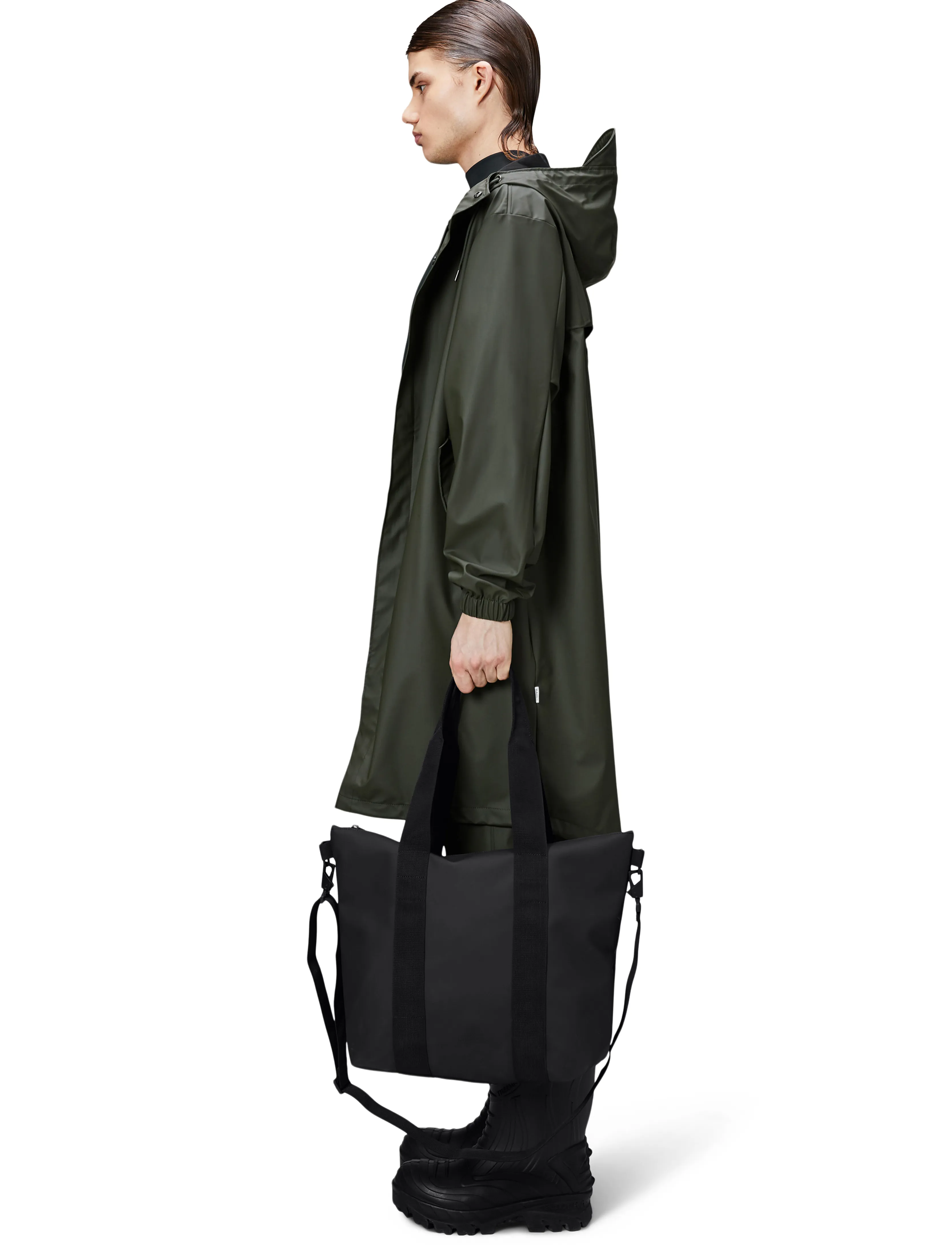 Rains Tote Bag Mini W3 - Nach Stil kaufen - BLACK / black