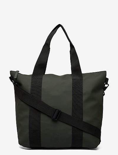 Rains Tote Bag Mini W3 - Shoppers & Tote Bags - GREEN / green