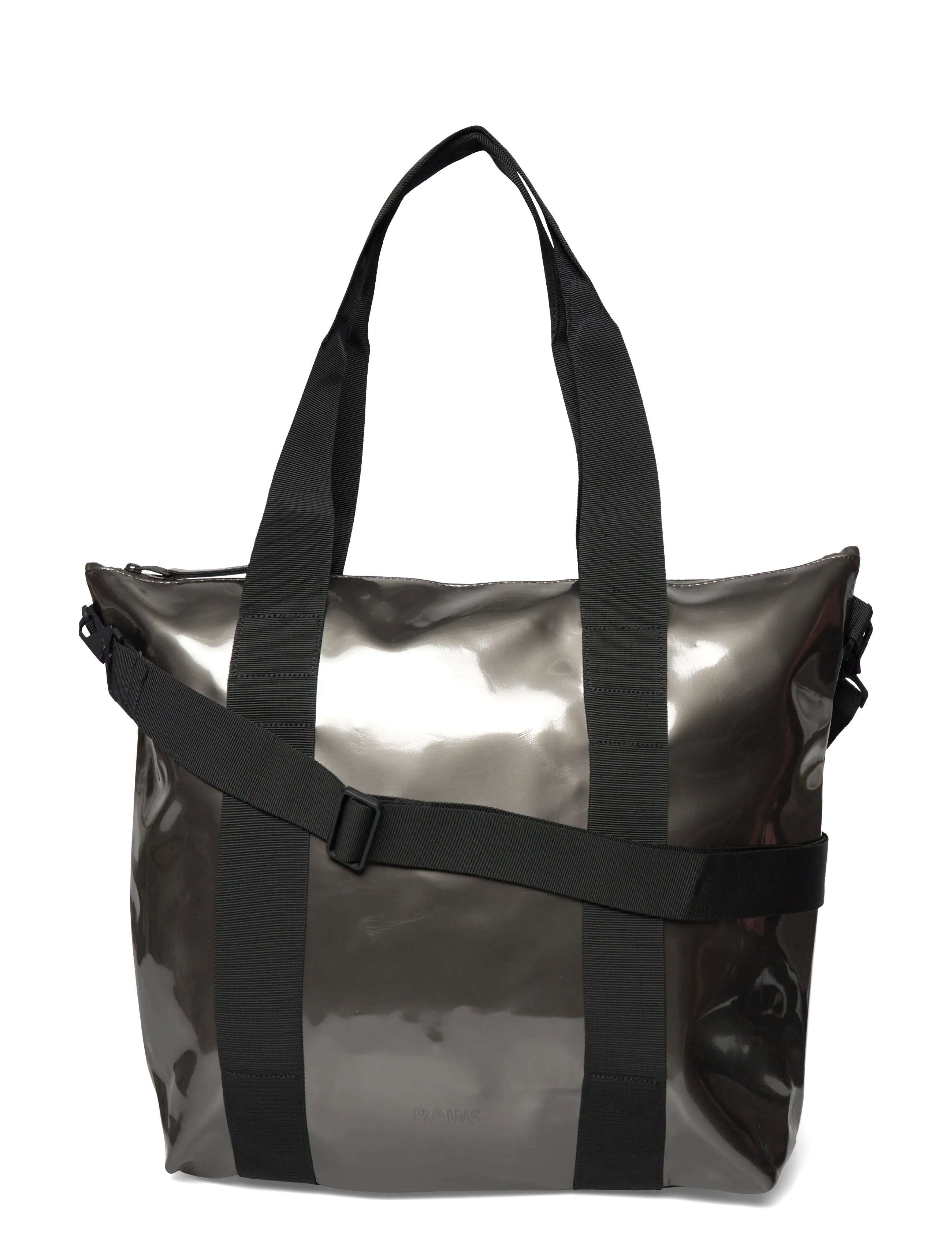 Rains Tote Bag Mini W3 - Vattentäta väskor - RAVEN / grey