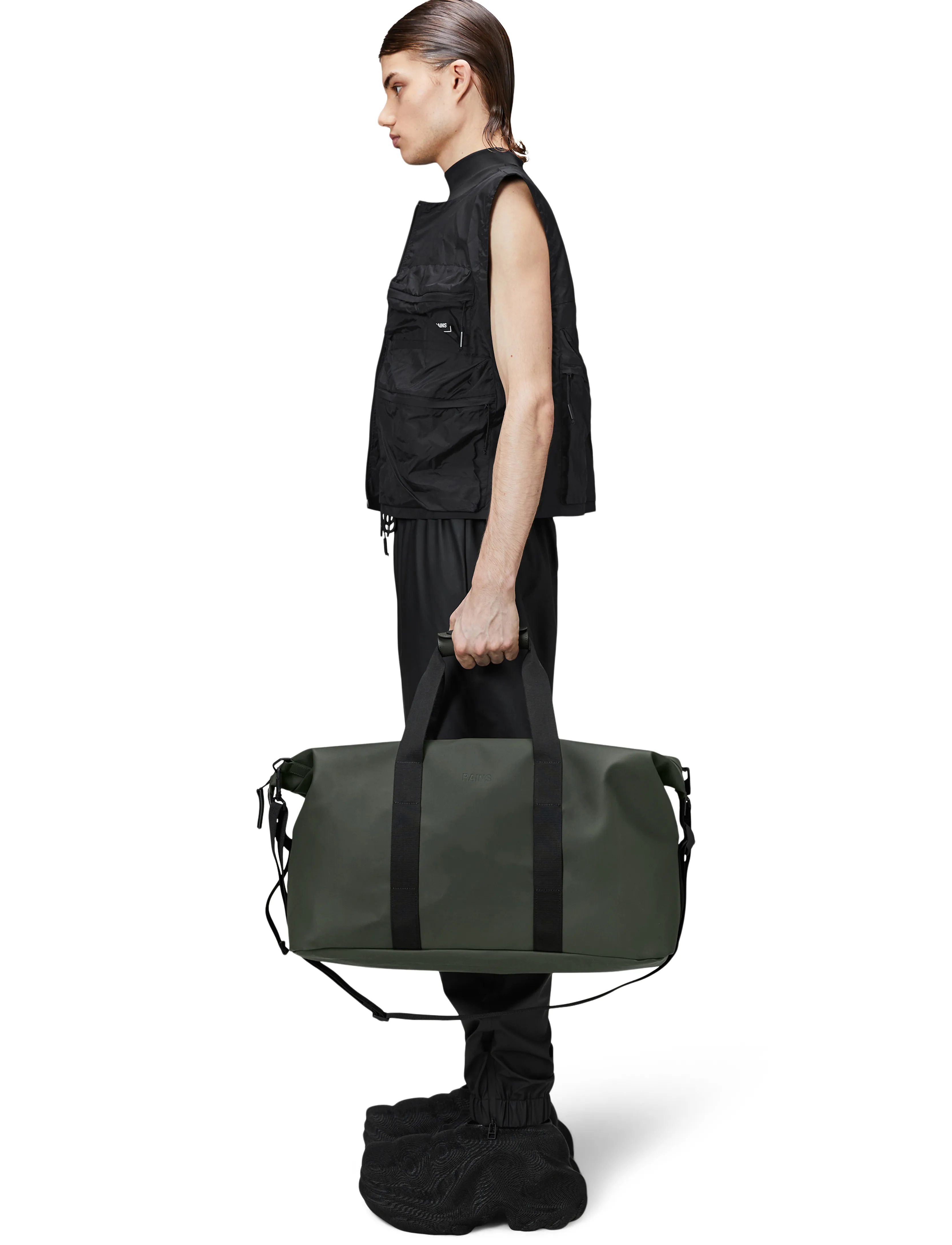 Rains Hilo Weekend Bag W3, 37 LITER, Bags, Khakigrün - & Gym Frauen