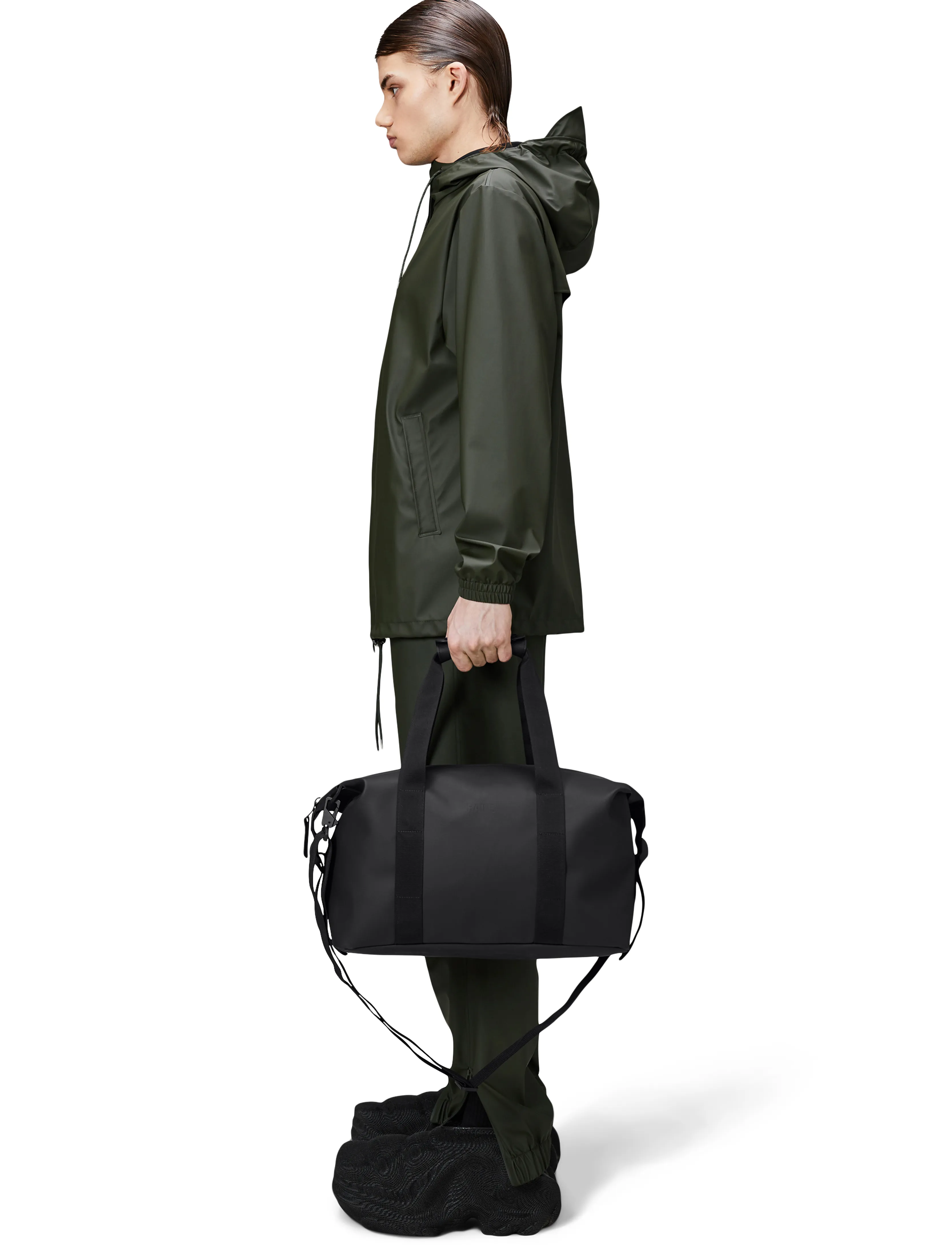 Rains Hilo Weekend Bag Small W3, One Size, Bags, Schwarz - & Gym Frauen