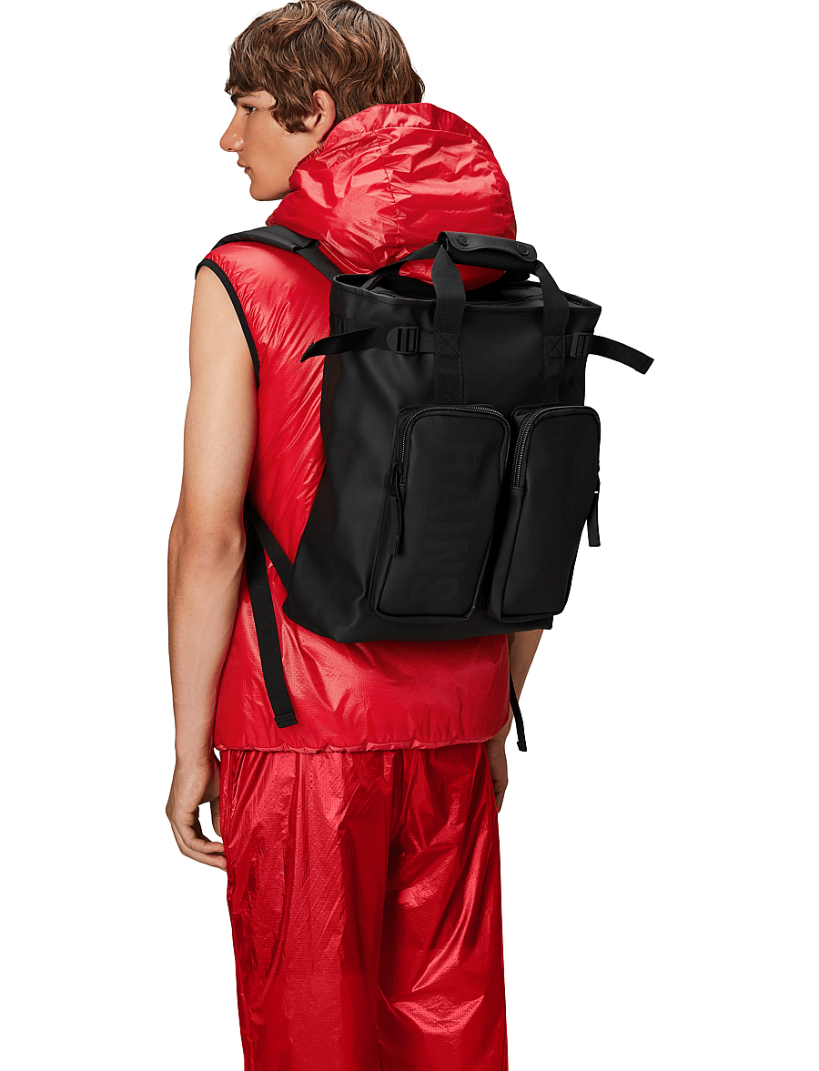 Rains - Texel Tote Backpack W3 - smarte rucksäcke - black - 0