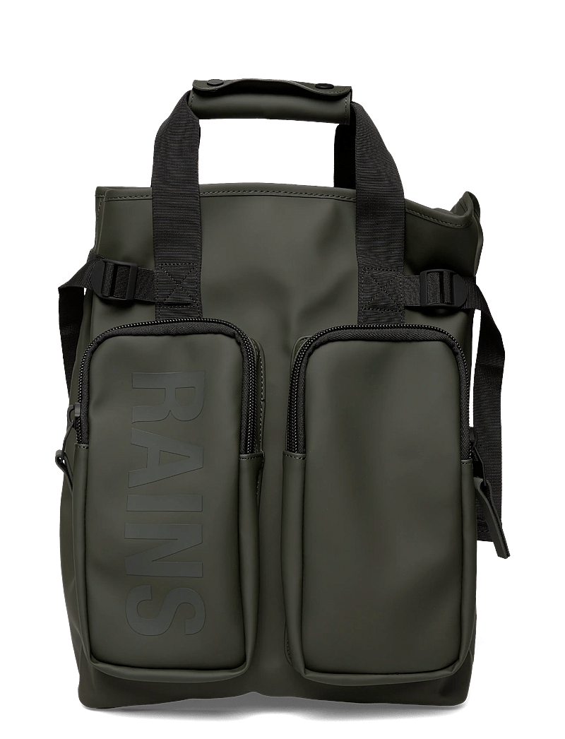 Rains - Texel Tote Backpack W3 - nutikad seljakotid - green - 0
