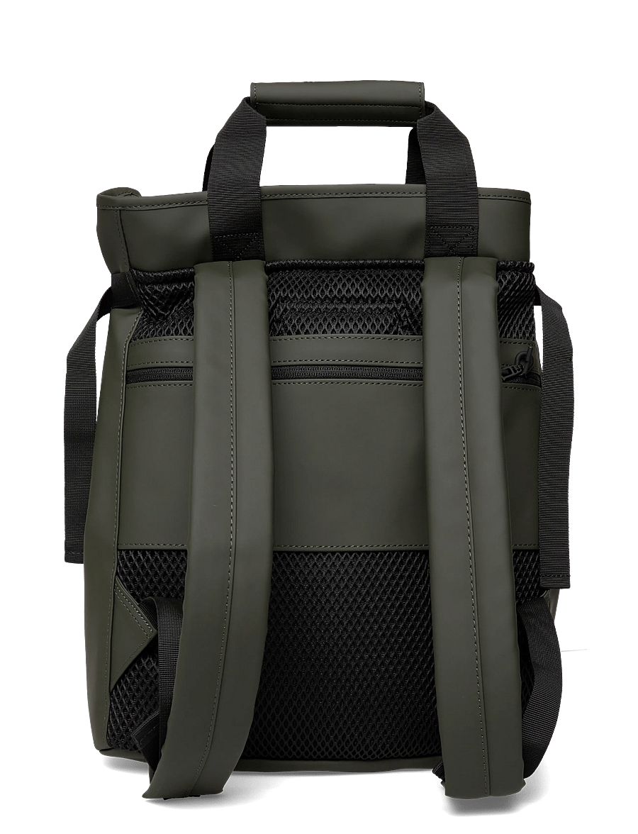 Rains - Texel Tote Backpack W3 - smarte rucksäcke - green - 1