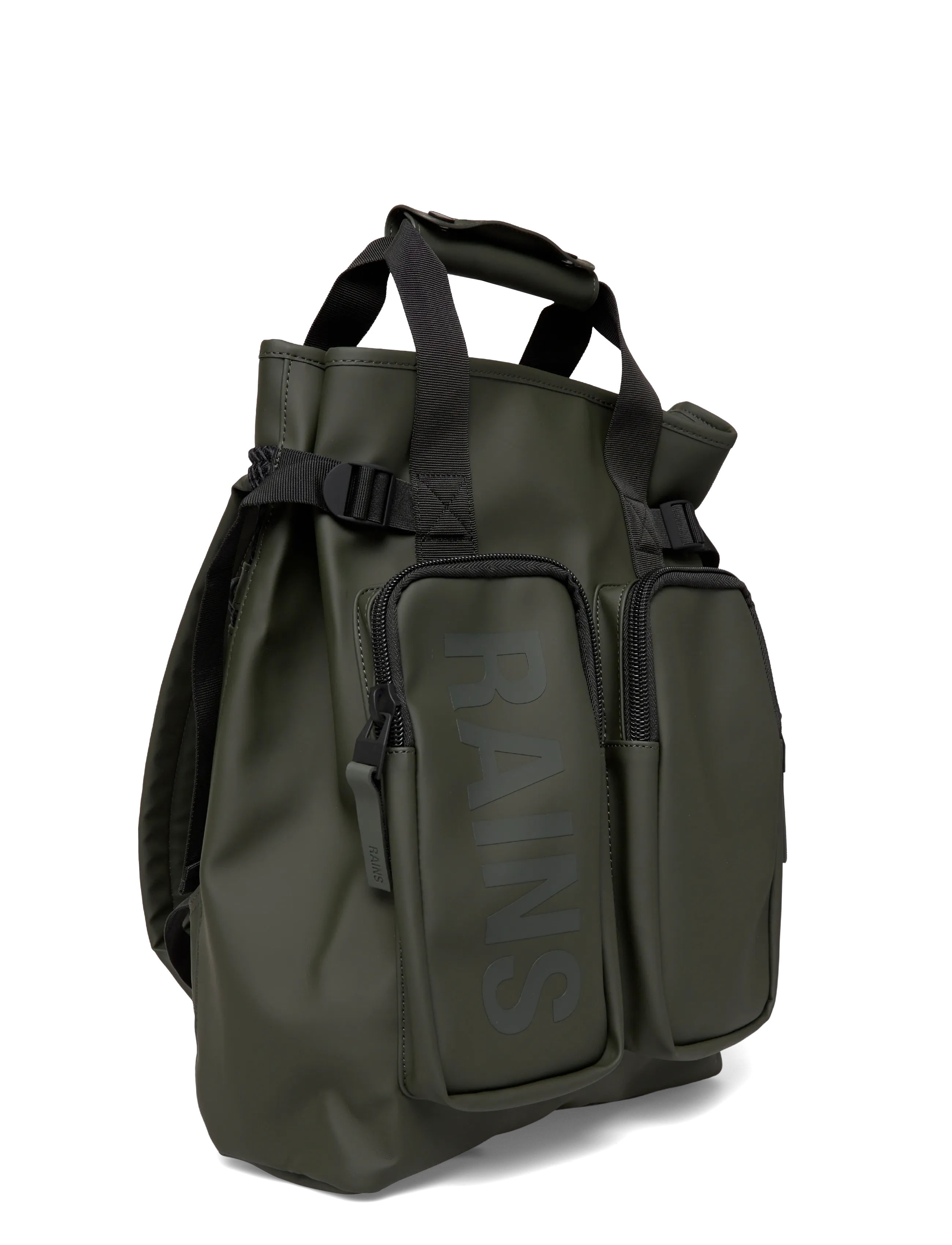 Rains - Texel Tote Backpack W3 - smarte rucksäcke - green - 2