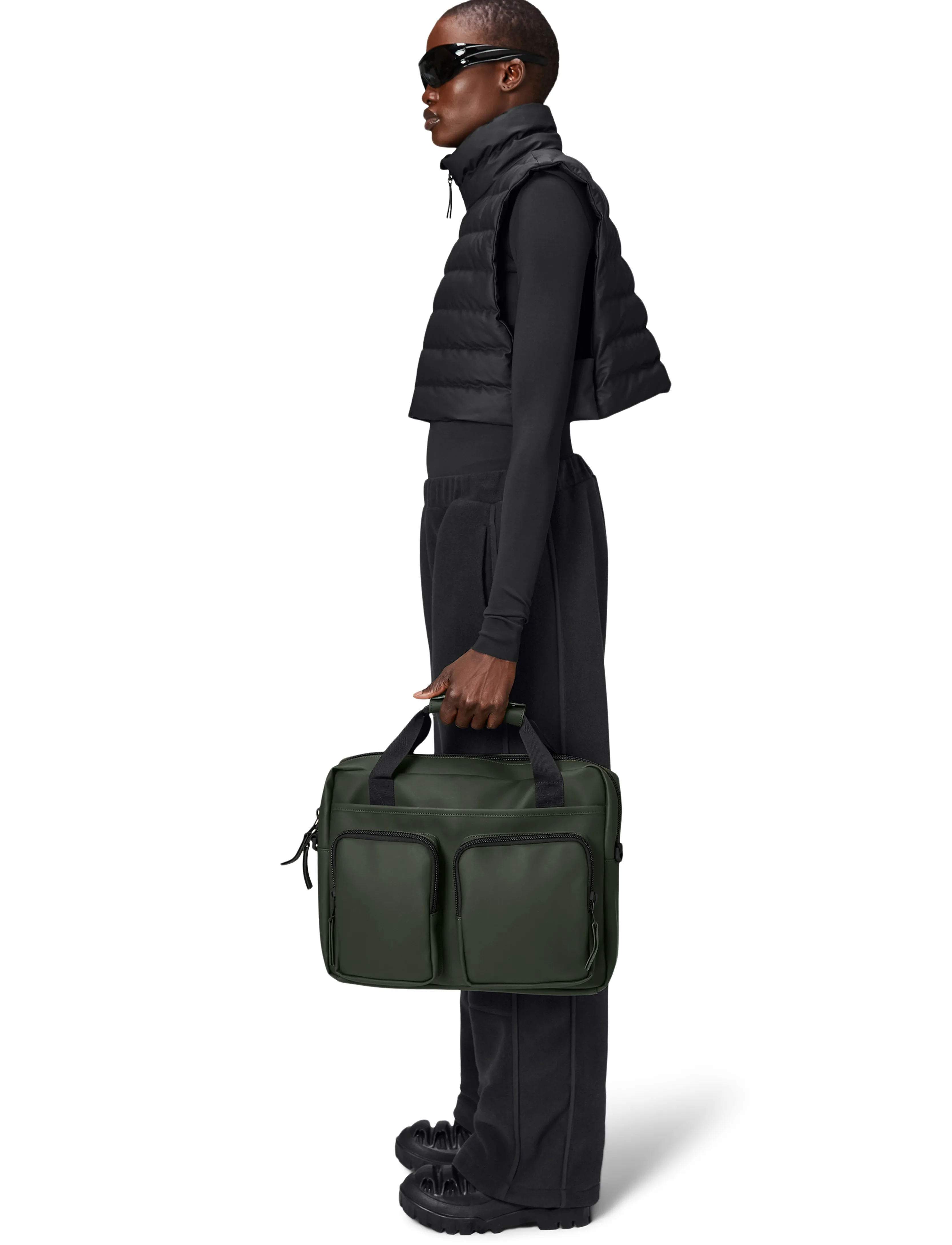 Rains - Texel Tech Bag W3 - veekindlad kotid - green - 5