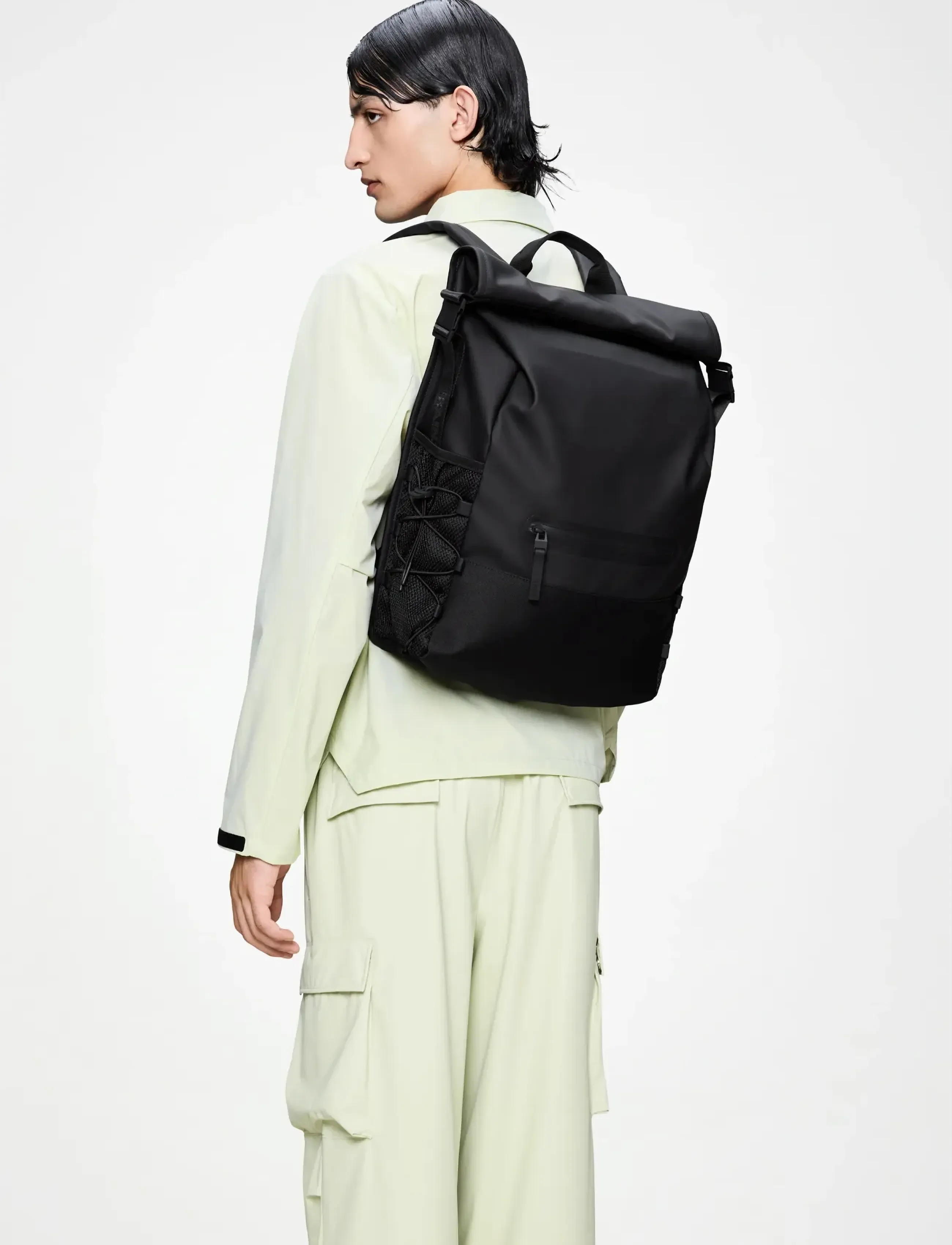 Rains Trail Mountaineer Rolltop W3, One Size, Black, Tasker > Rygsække, Herre