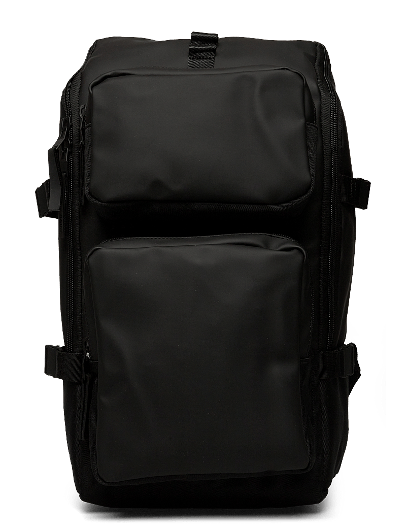 Rains - Trail Cargo Backpack W3 - wasserdichte taschen - black - 1