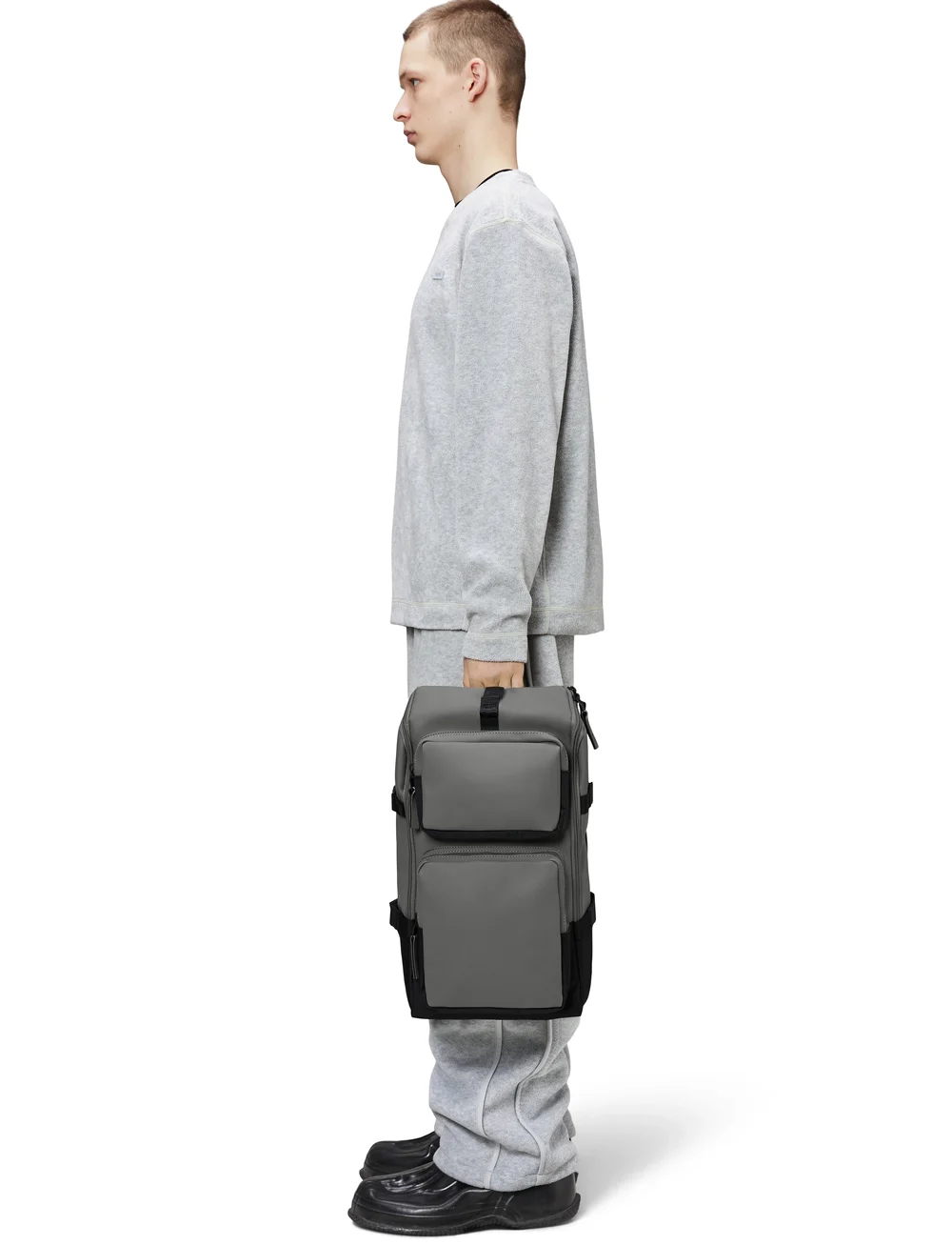 Rains - Trail Cargo Backpack W3 - vandtætte tasker - grey - 0