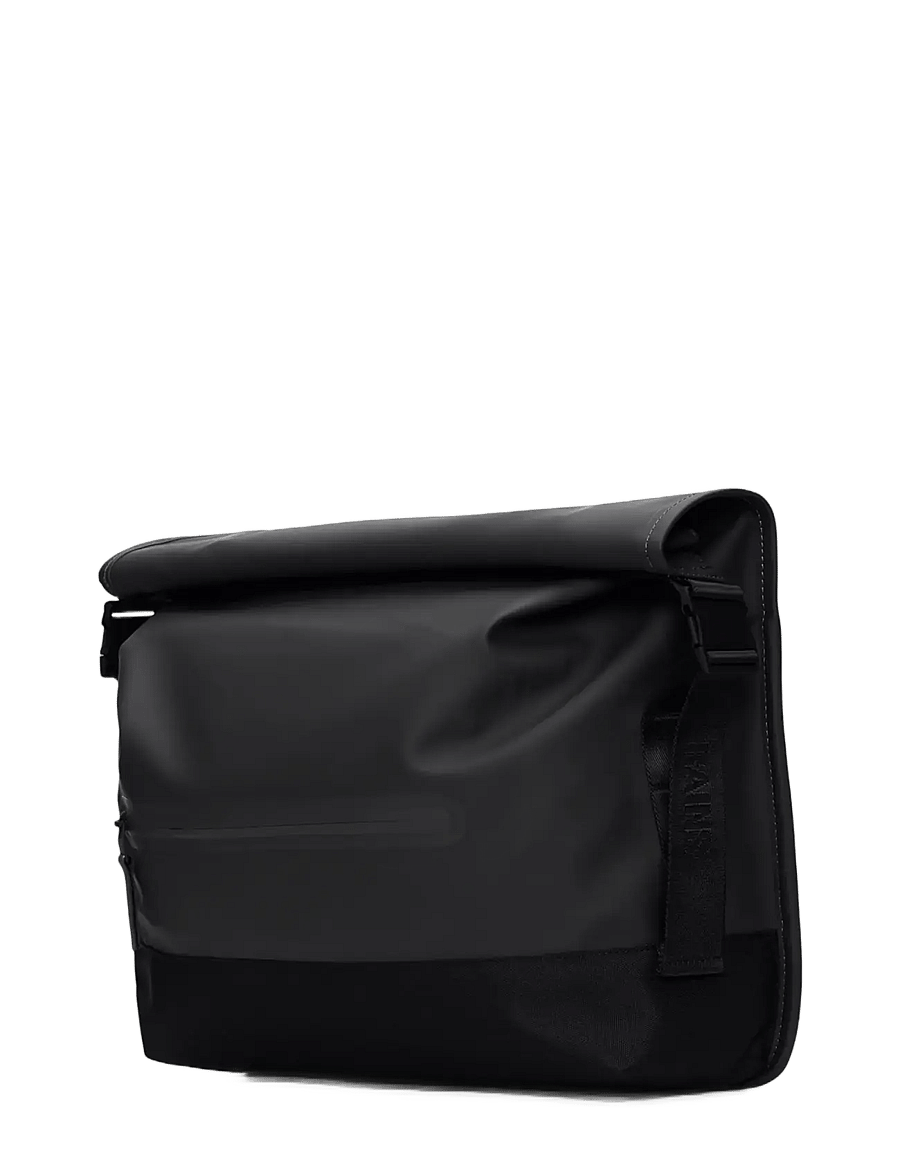 Rains - Trail Rolltop Messenger Bag W3 - wasserdichte taschen - black - 3
