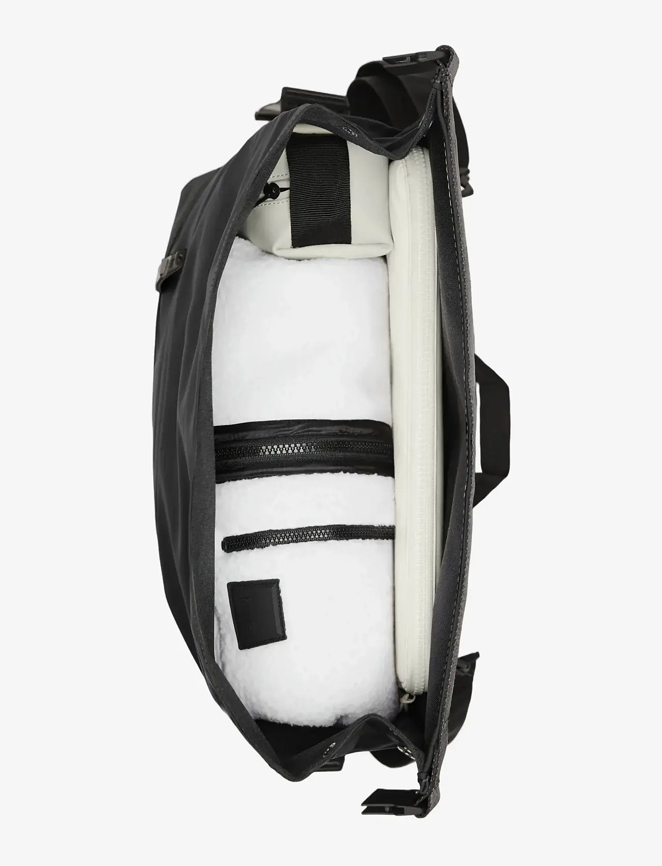 Rains - Trail Rolltop Messenger Bag W3 - wasserdichte taschen - black - 4