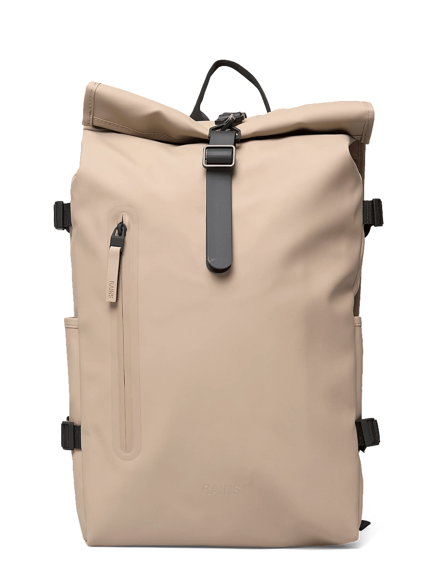 Rains - Rolltop Rucksack Large W3 - rucksäcke mit rollverschluss - beige - 1