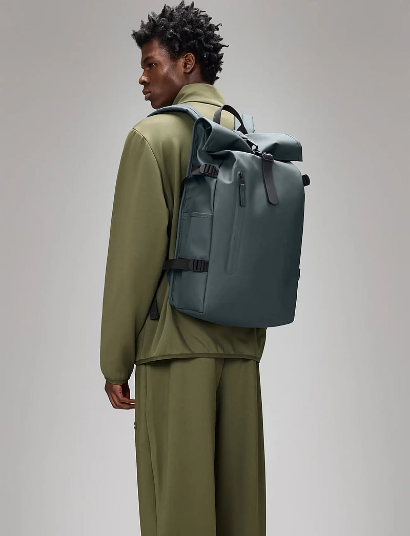 Rains - Rolltop Rucksack Large W3 - rucksäcke mit rollverschluss - lagoon - 0
