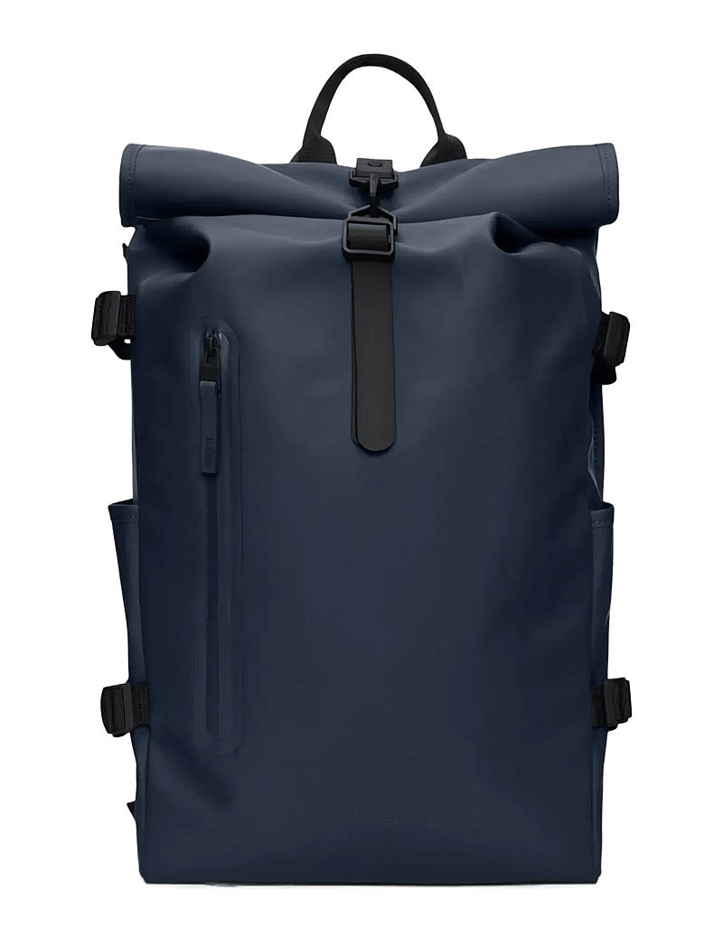 Rains - Rolltop Rucksack Large W3 - vedenpitävät laukut - navy - 1