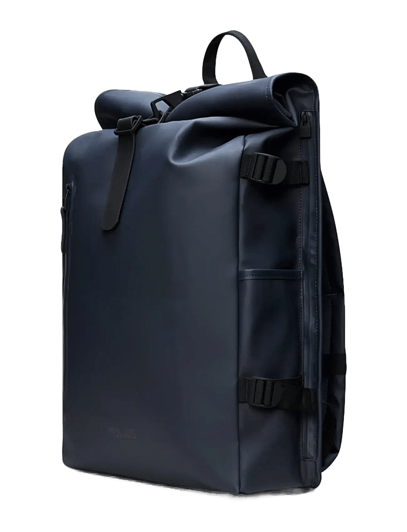 Rains - Rolltop Rucksack Large W3 - vedenpitävät laukut - navy - 3