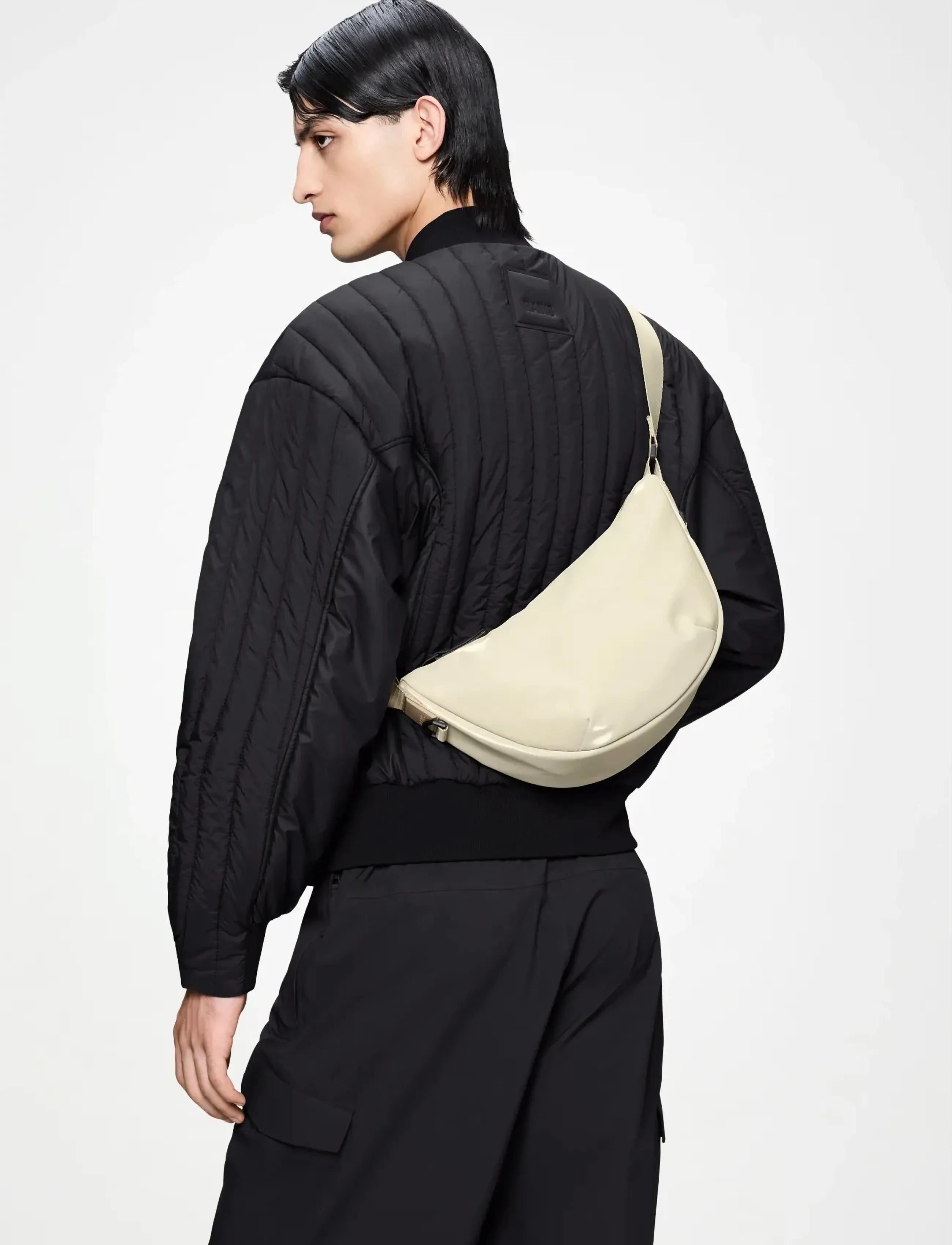 Rains Valera Shoulder Bag W3, One Size, Bags, Creme - Männerswear