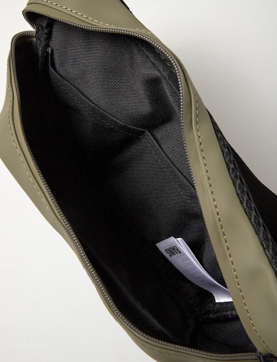 Rains - Bum Bag Mini W3 - vattentäta väskor - marsh - 3