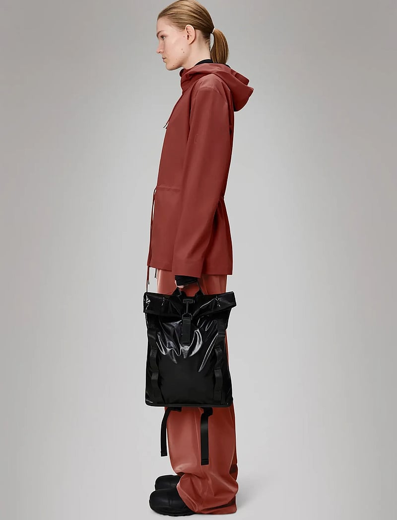 Rains - Sibu Rolltop Rucksack Mini W3 - rolltop-rygsække - black - 5