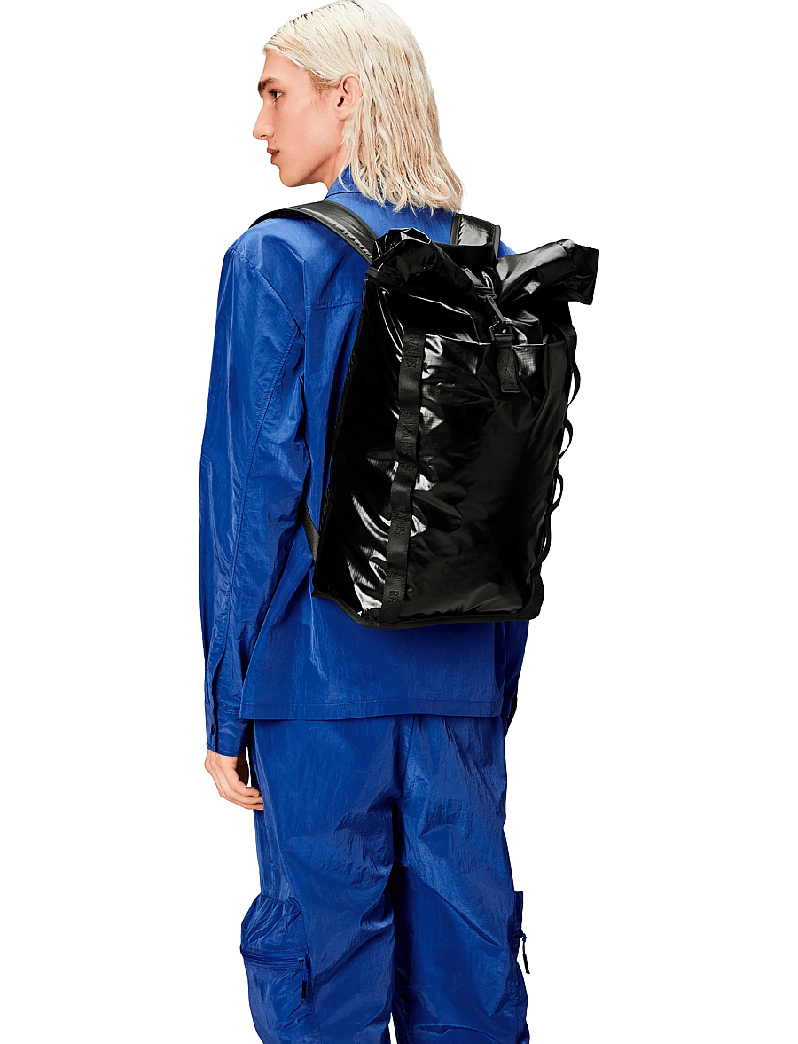 Rains - Sibu Rolltop Rucksack W3 - veekindlad kotid - black - 0