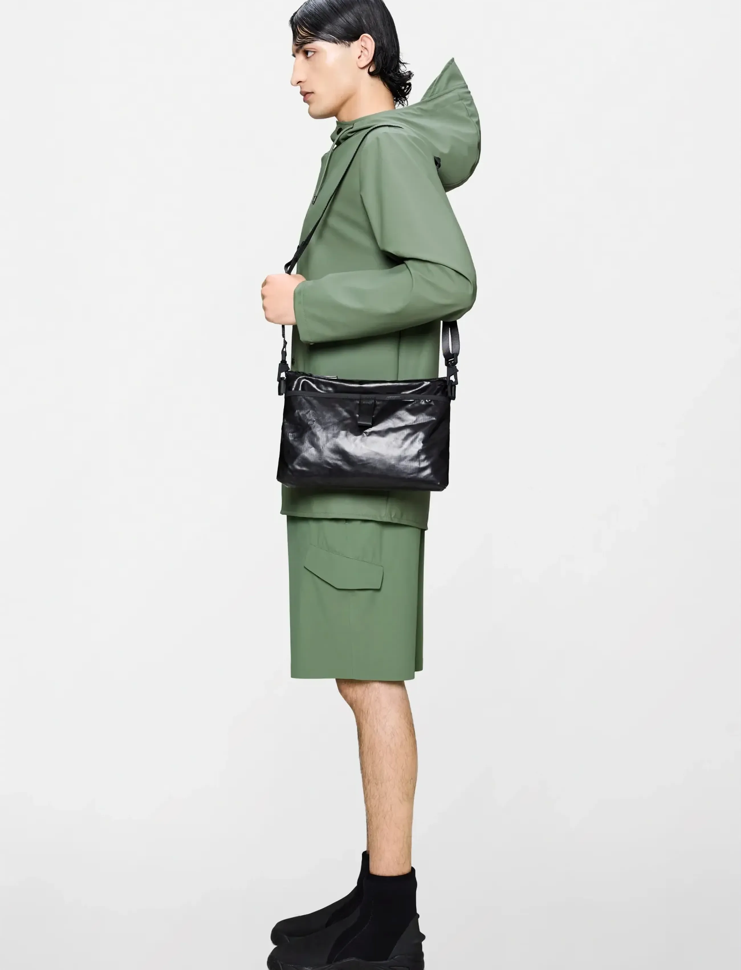 Rains Sibu Musette Bag W3 - Inspiration - BLACK / black